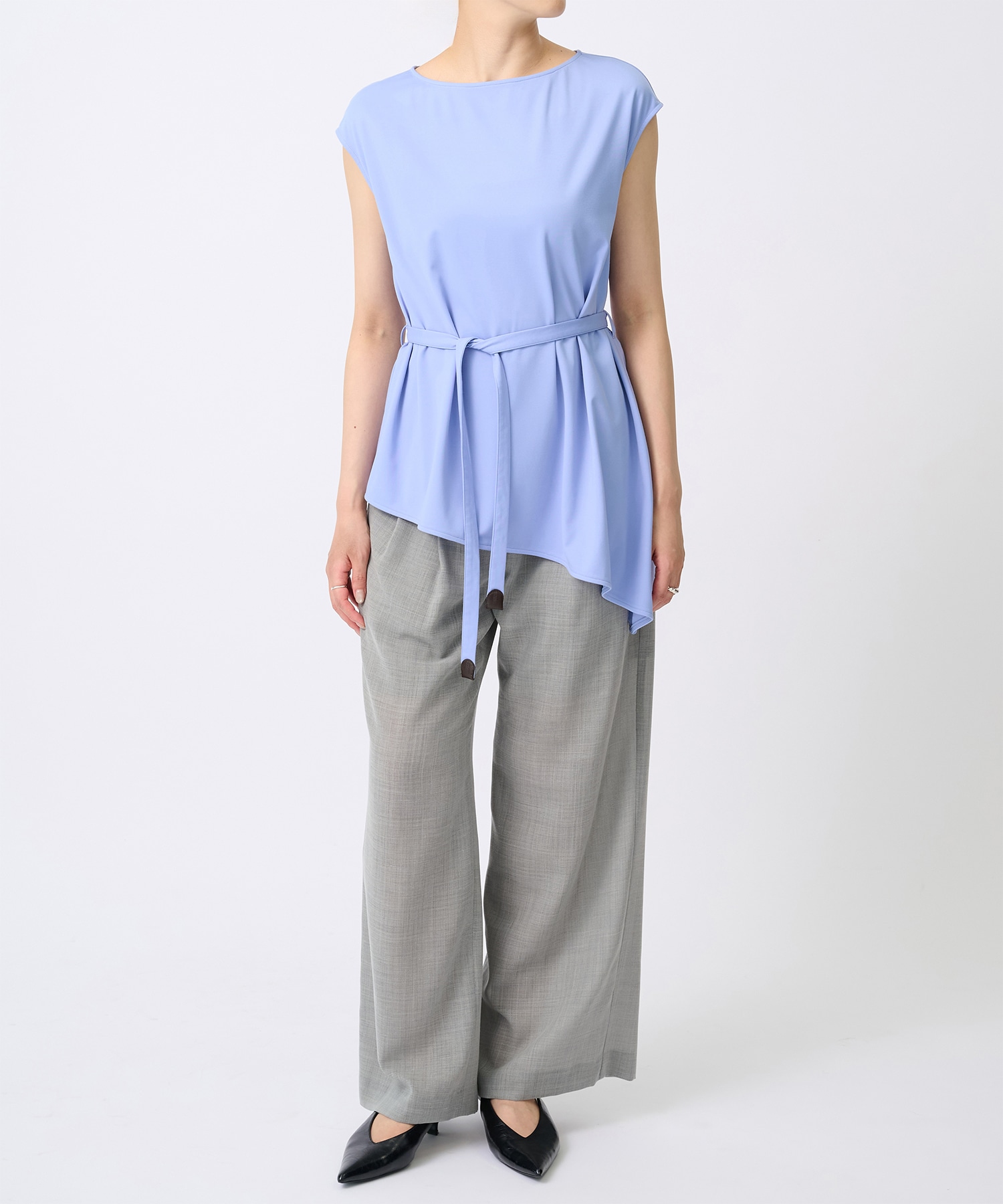 French Sleeve Asymmetry Tops THE TOKYO