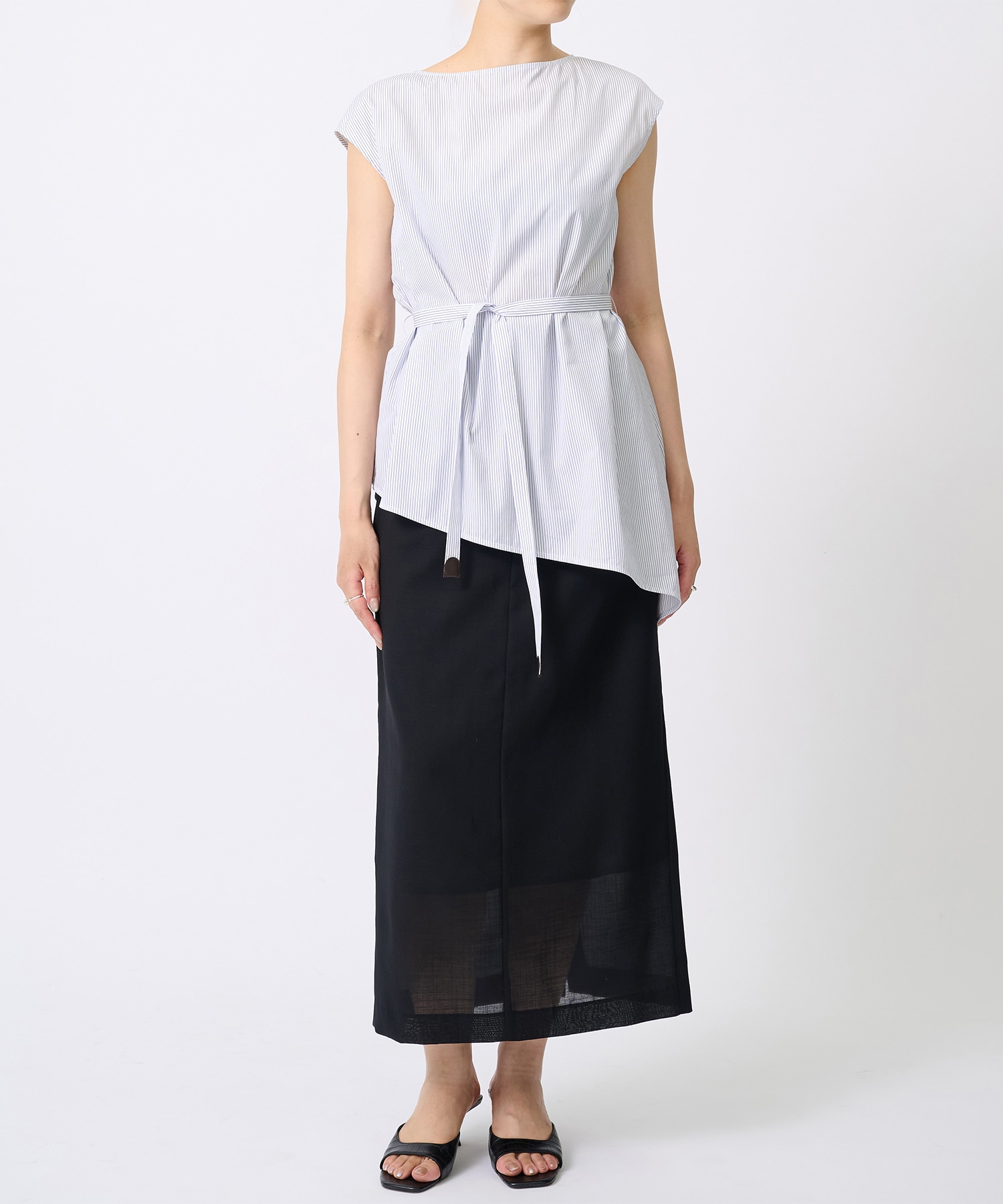 French Sleeve Asymmetry Tops THE TOKYO