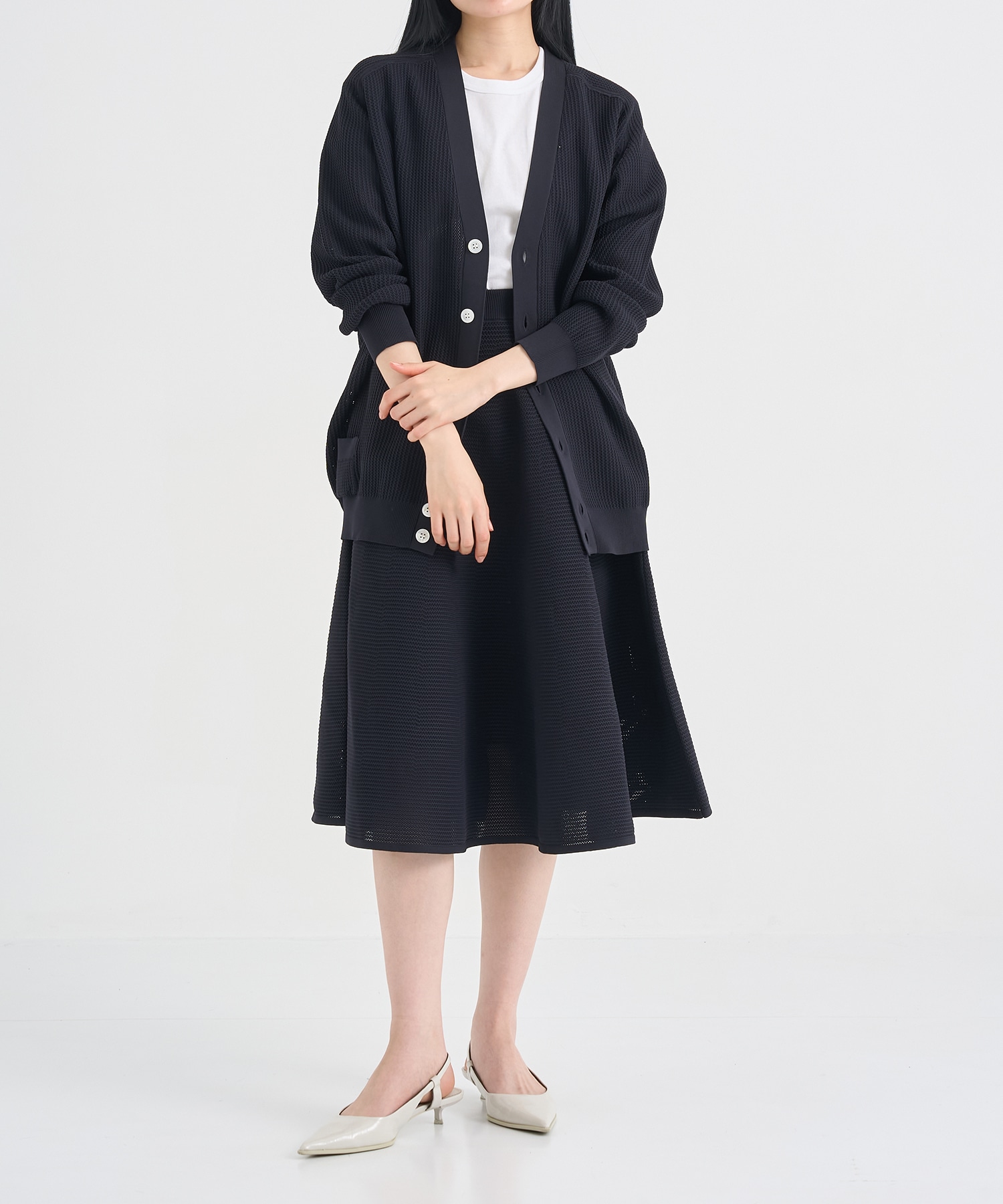 BIG KNIT V CD MESH MADISONBLUE