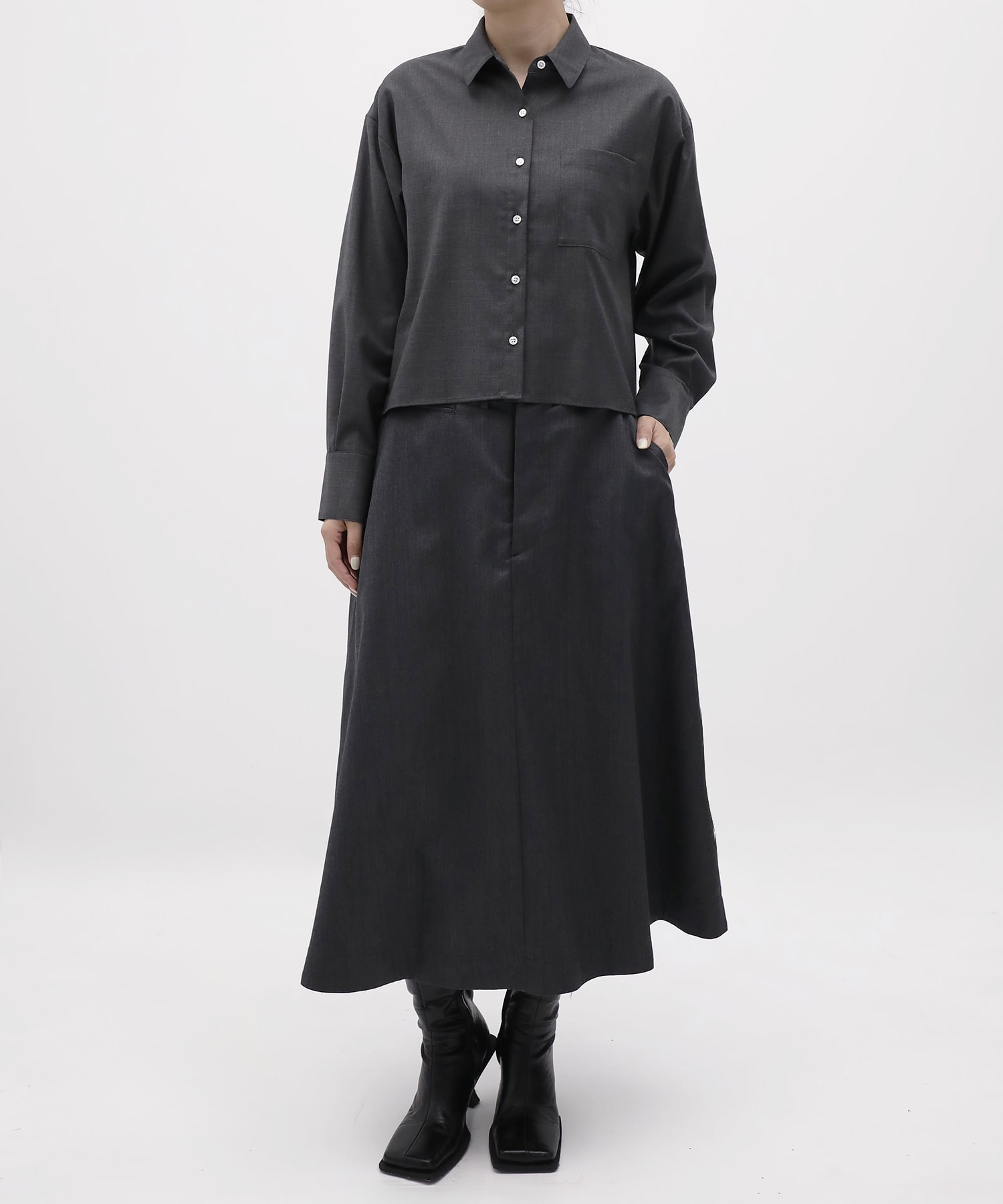 Short A-line L/S Shirt THE TOKYO