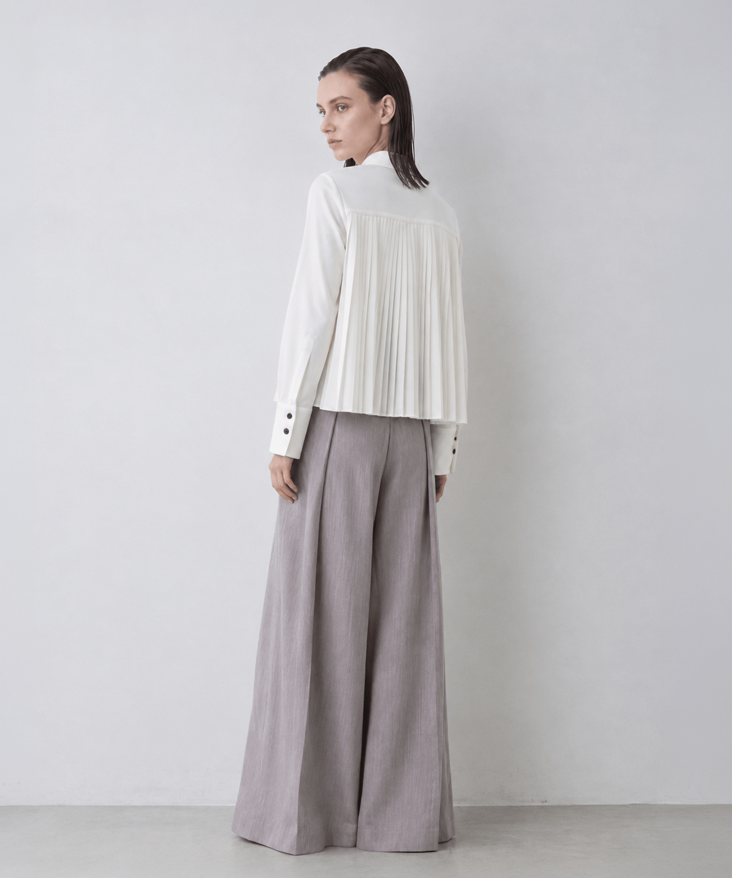 別注 Back Pleats L/S Shirt EZUMi