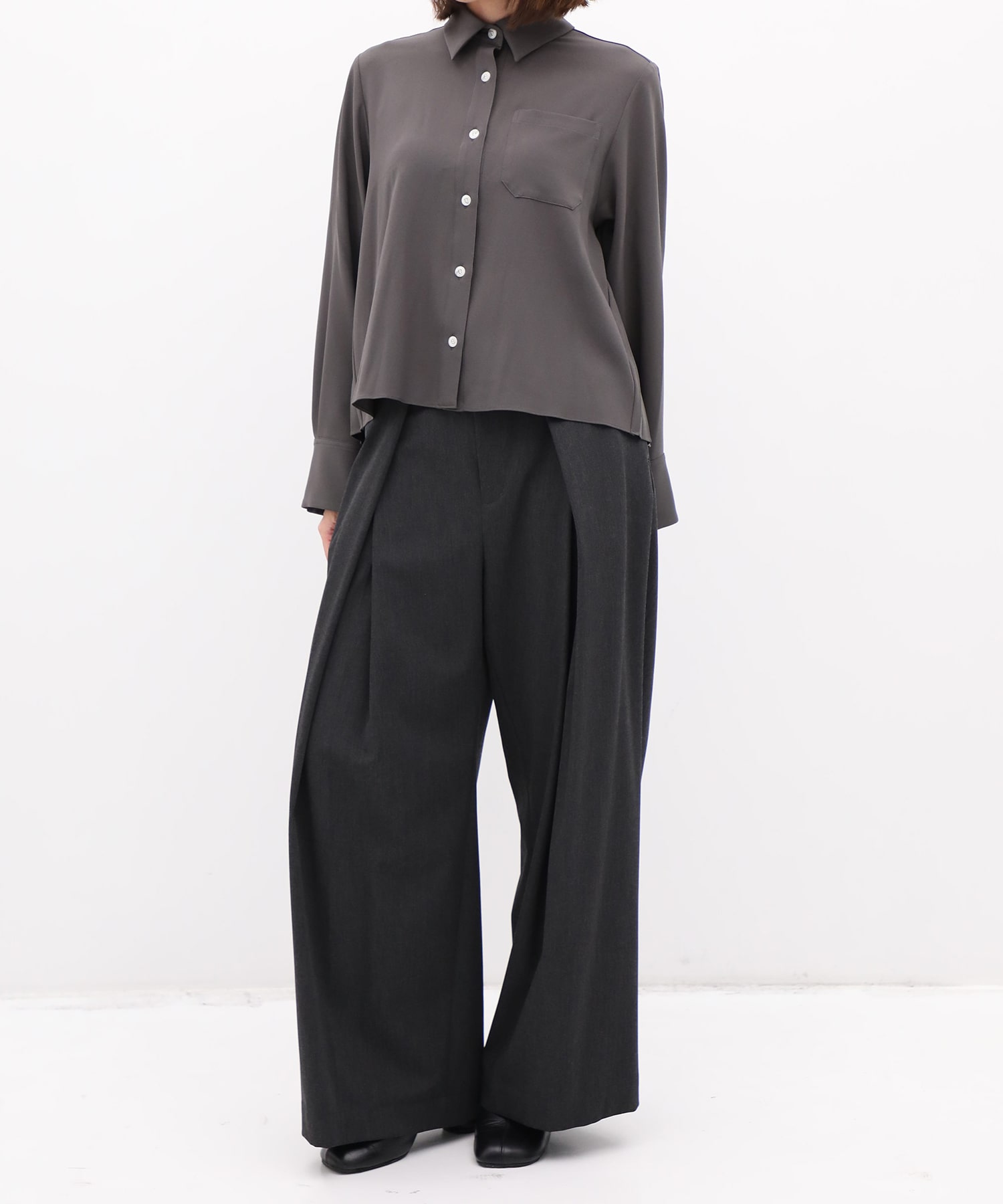 別注 Back Pleats L/S Shirt EZUMi