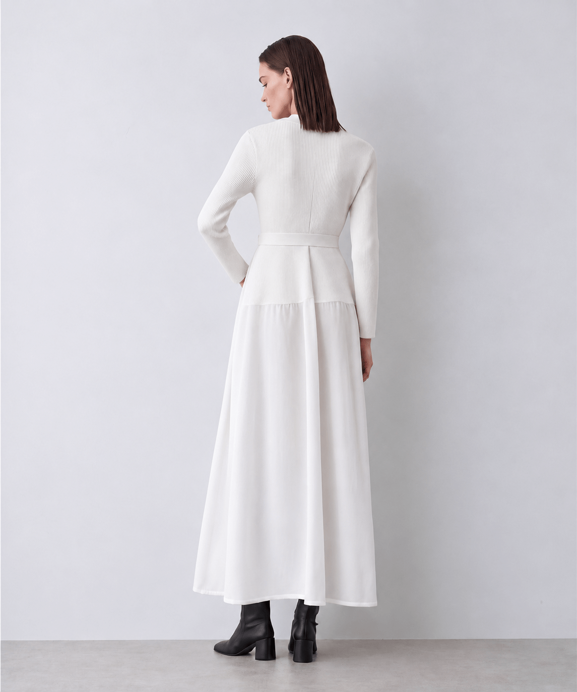 別注 Jessica combi tex knit dress AKIRANAKA