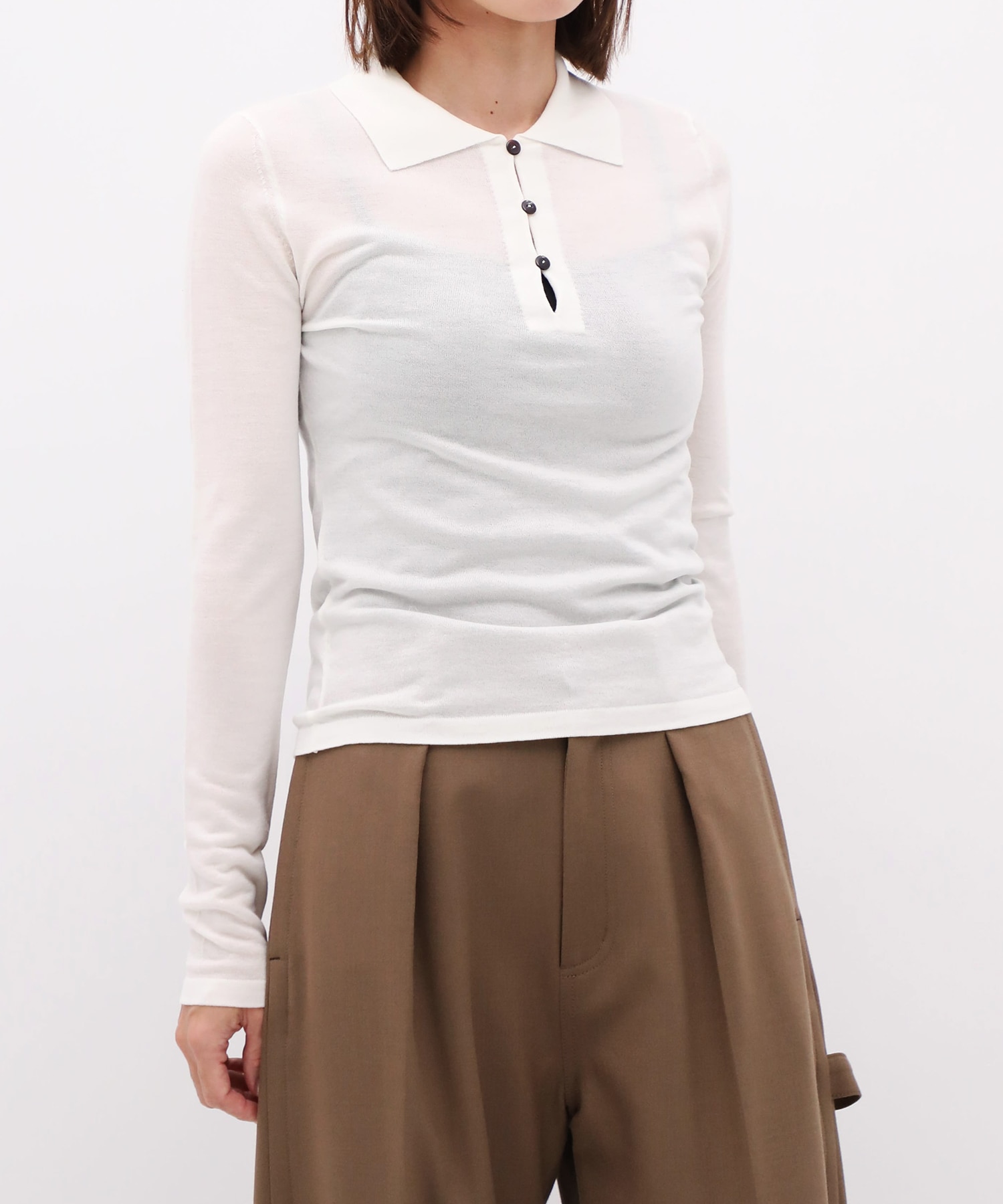 Extra Soft Wool Polo Knit CITY TOKYO