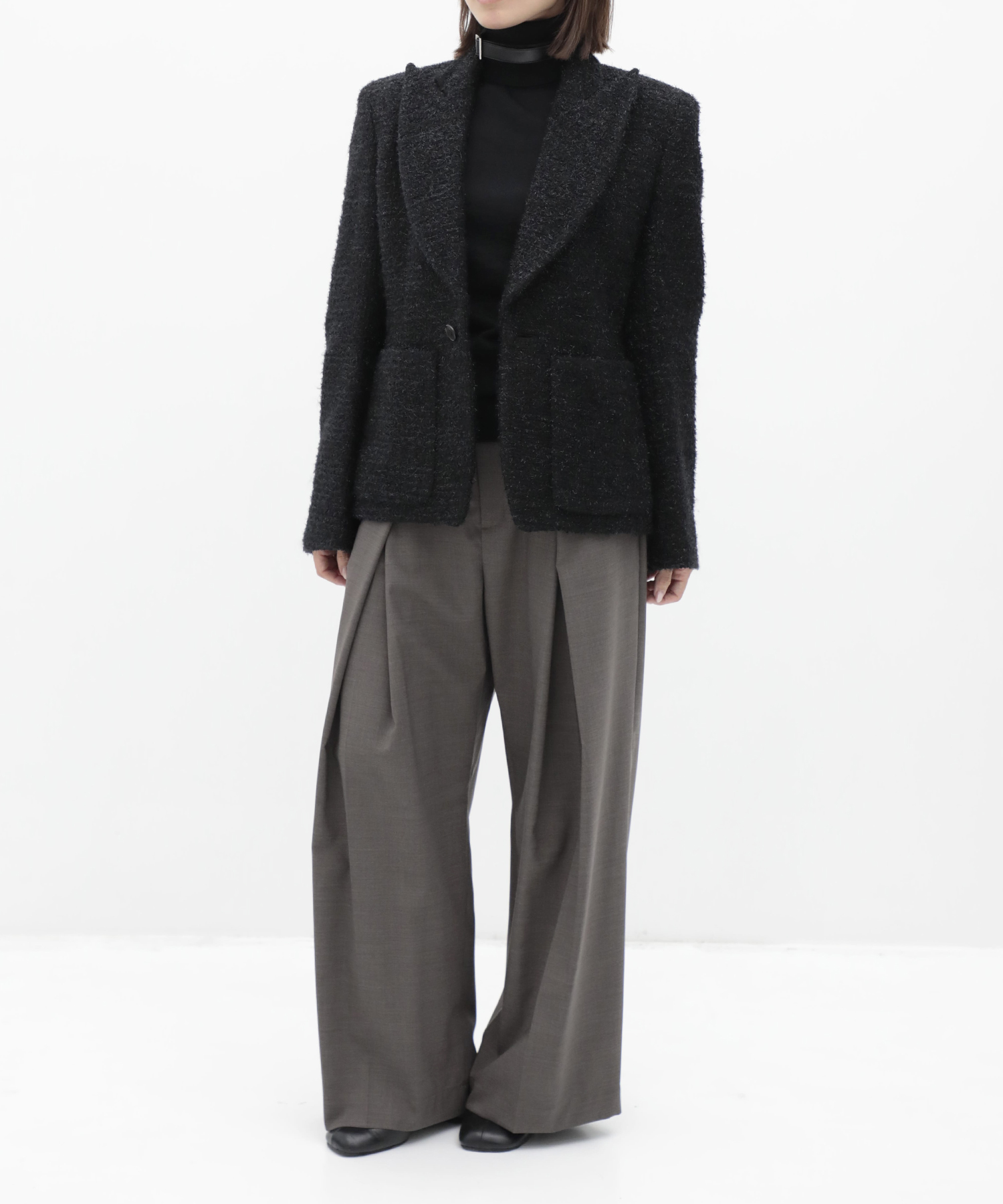 Square-Shoulder Tailored Jacket KEISUKEYOSHIDA