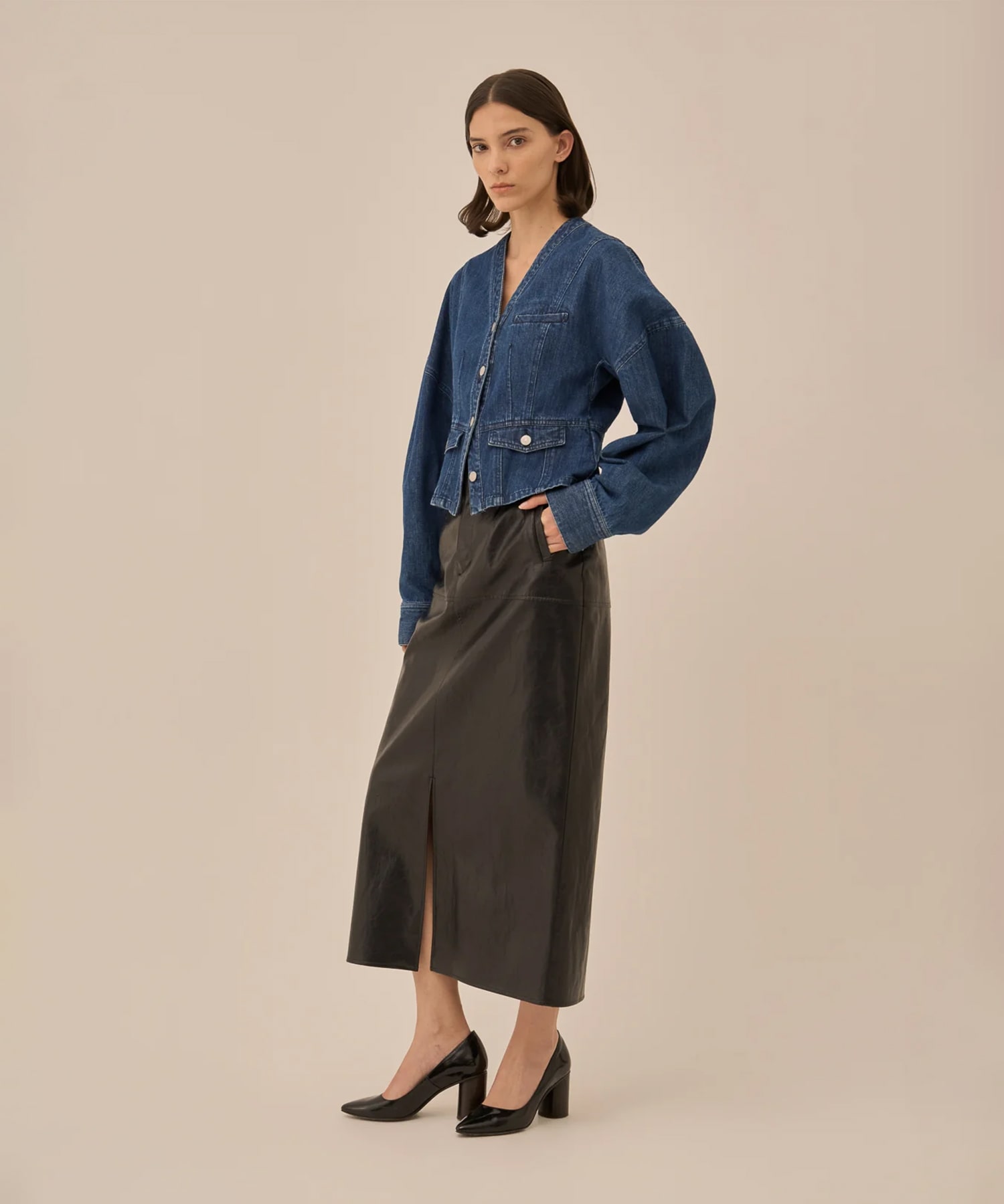 Leona denim jacket AKIRANAKA