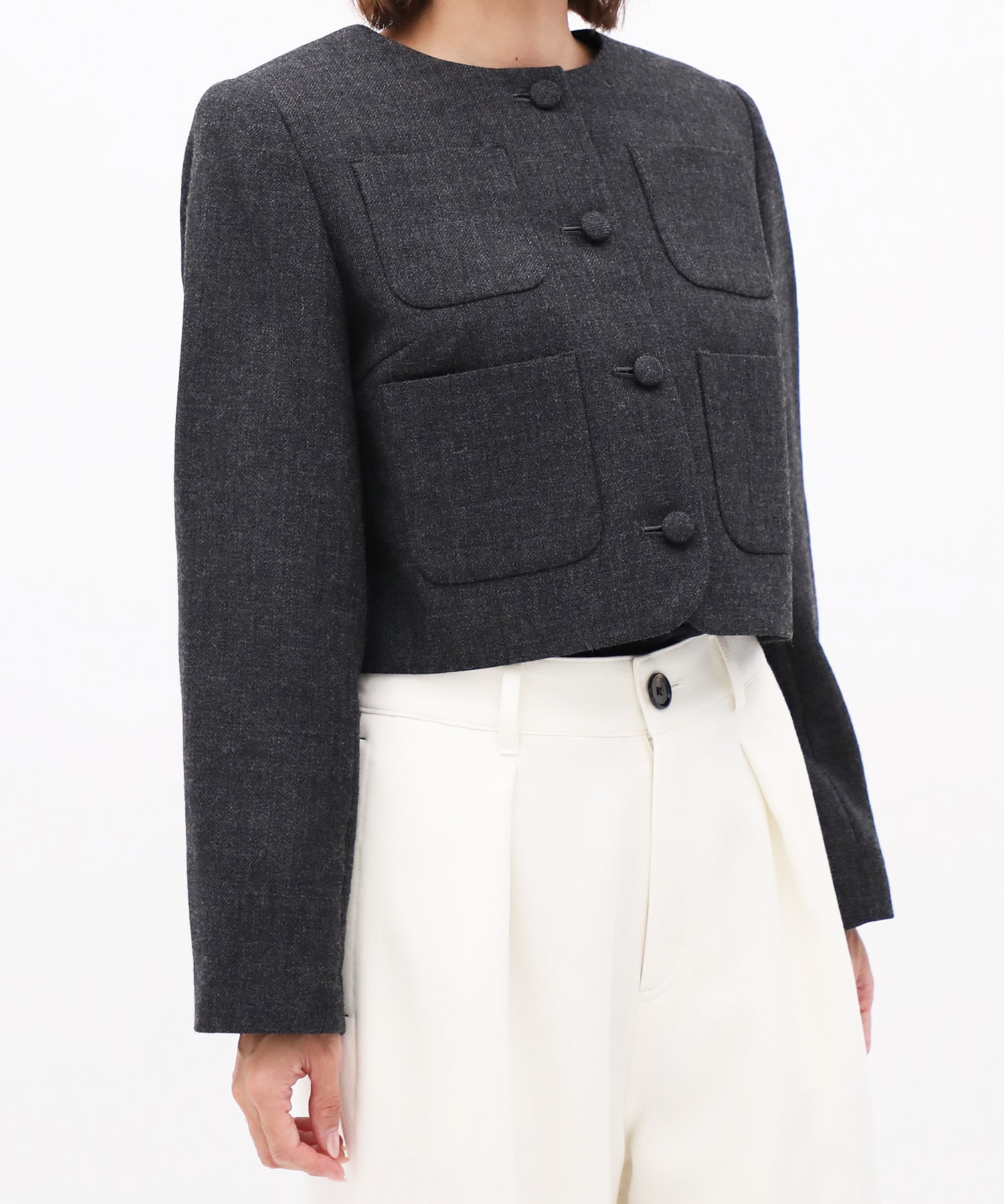 Wool Boxy Jacket CITY TOKYO