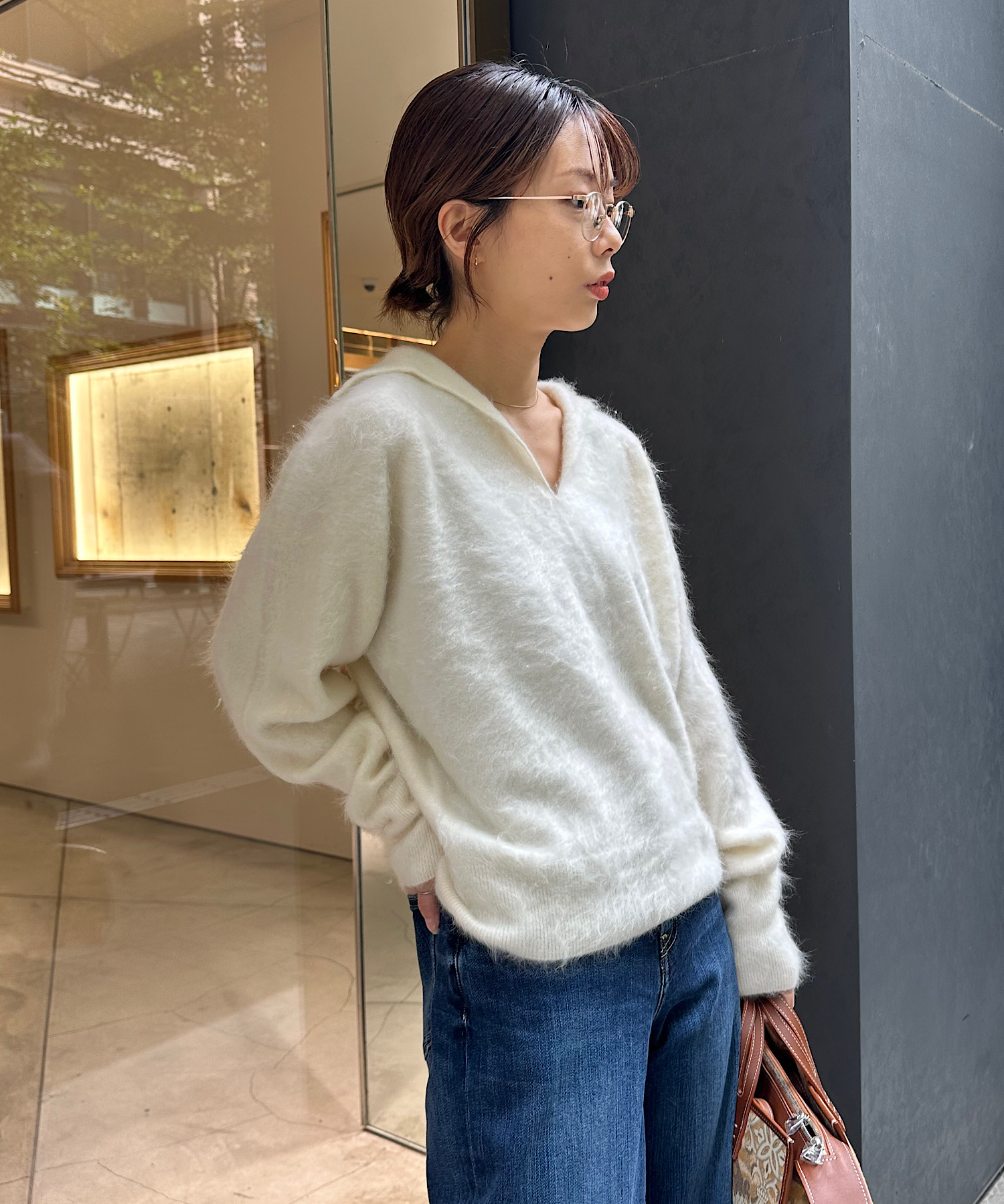 ROYAL CASHMERE FUR SKIPPER POLO ATON