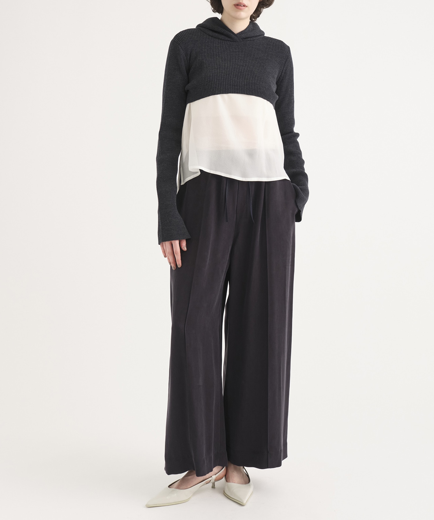 Washable Wool  Hoodie Knit Tops RITAN