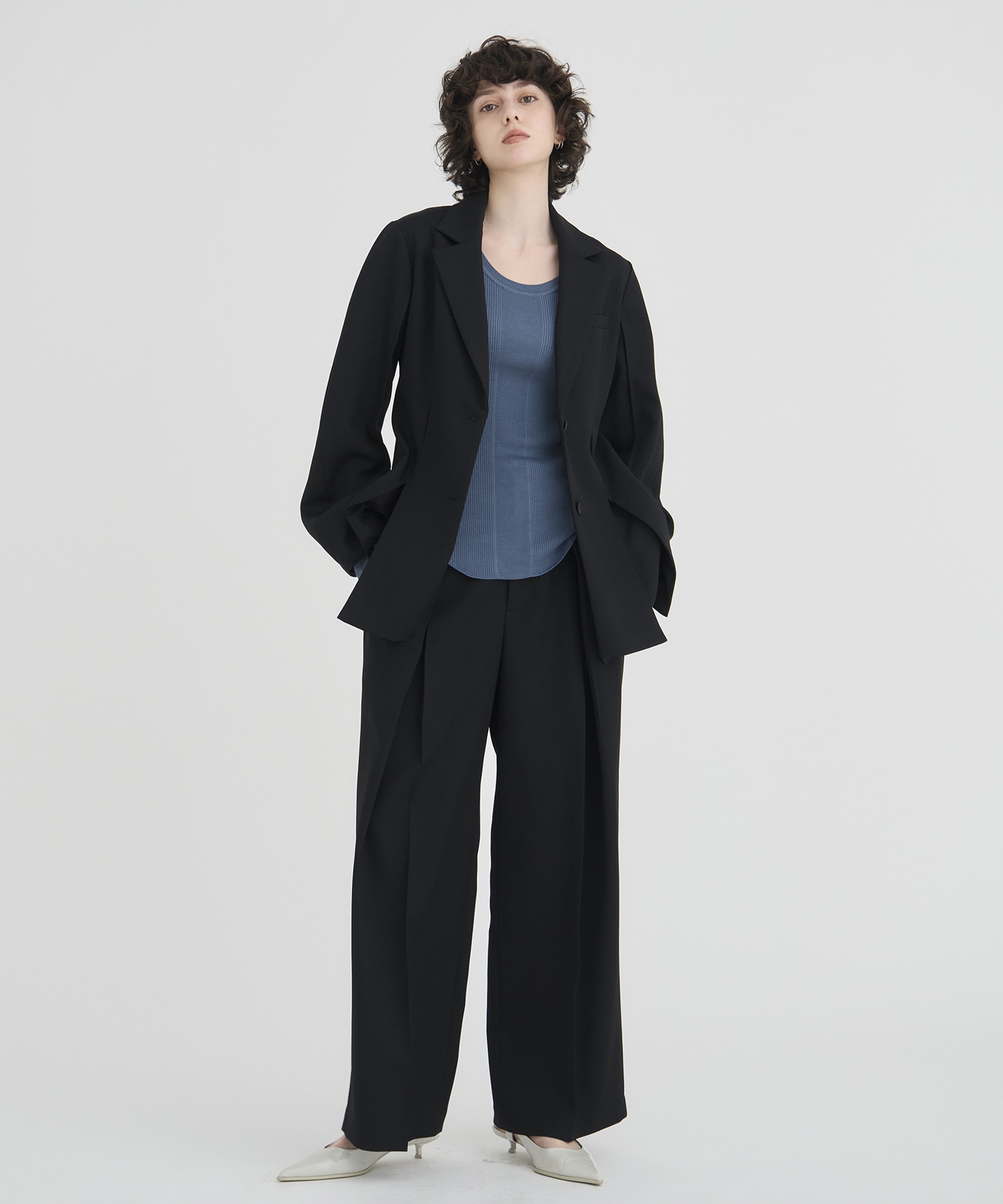 Double Tack Wide Pants RITAN