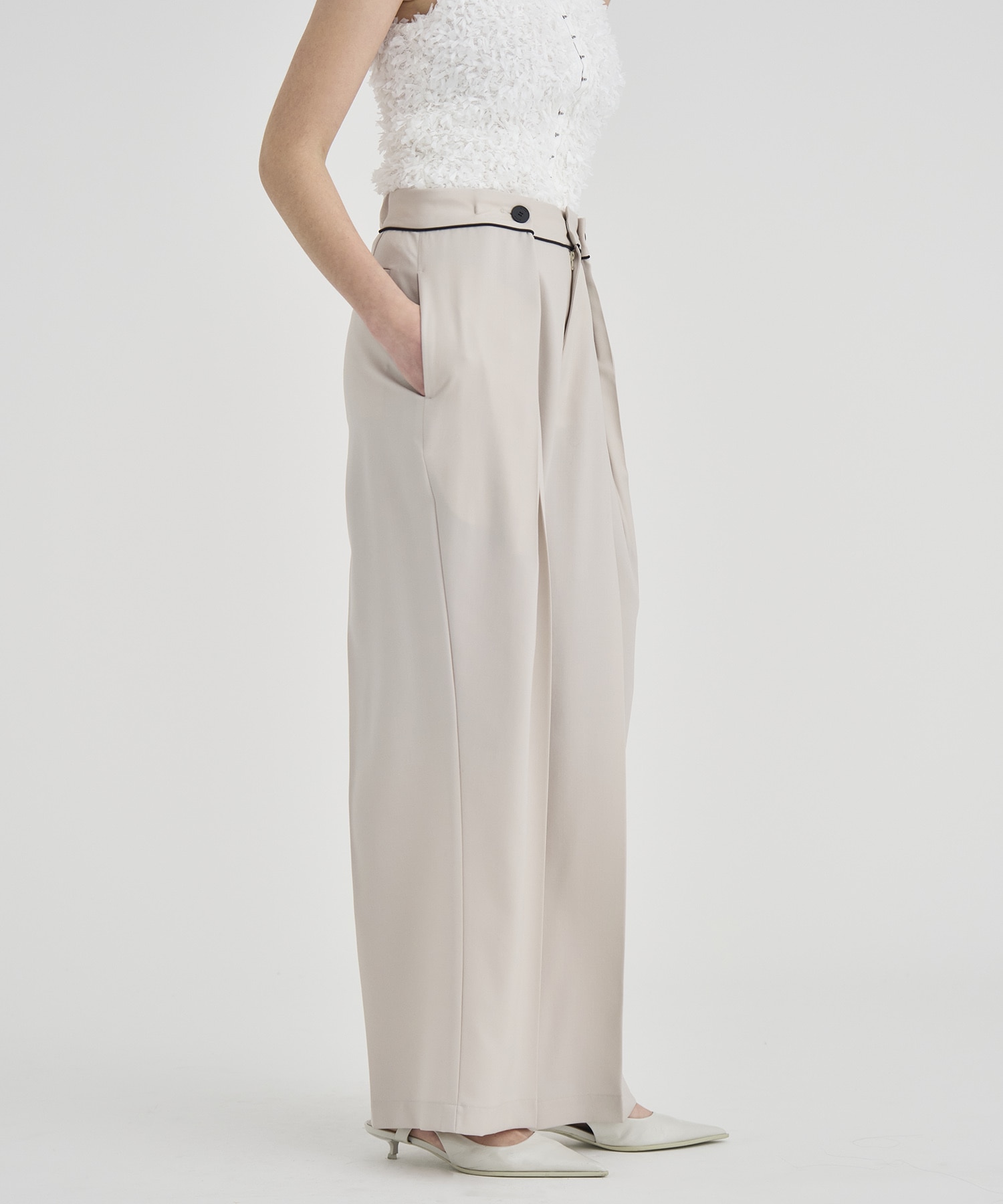 Double Tack Wide Pants RITAN