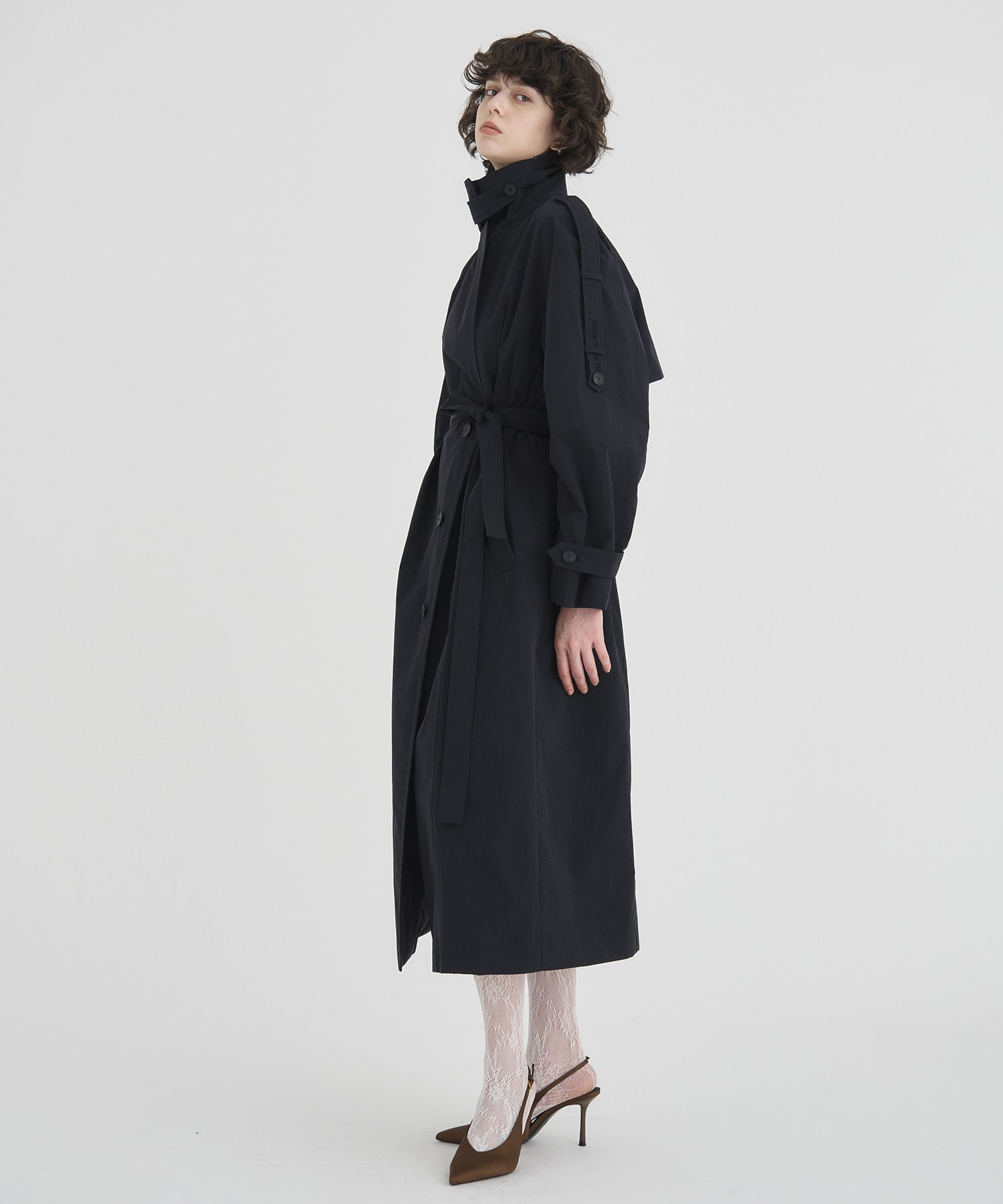 Wide Lapel Trench Coat RITAN