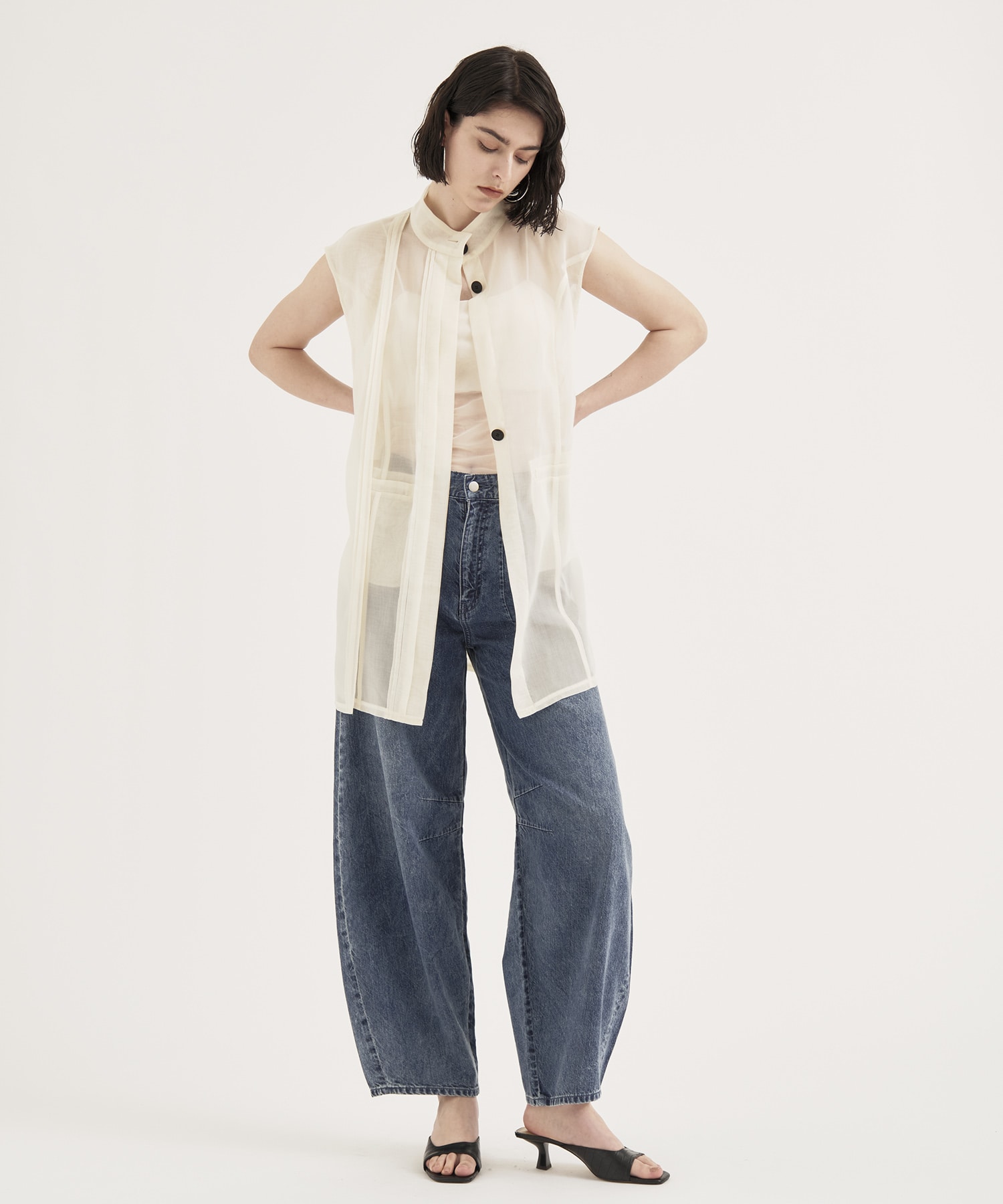Tencel Curve Denim Pants RITAN