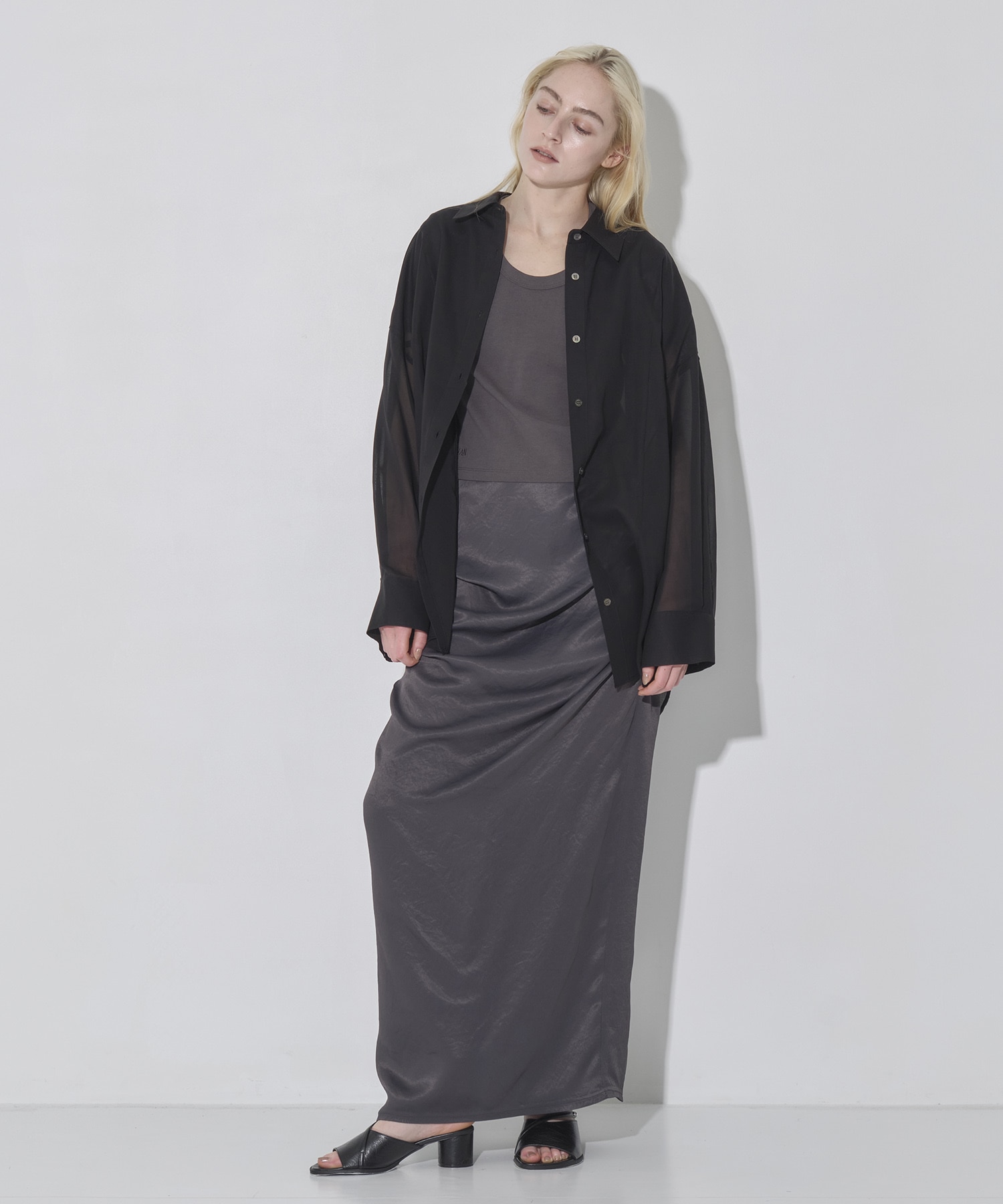 Satin Tack Skirt RITAN