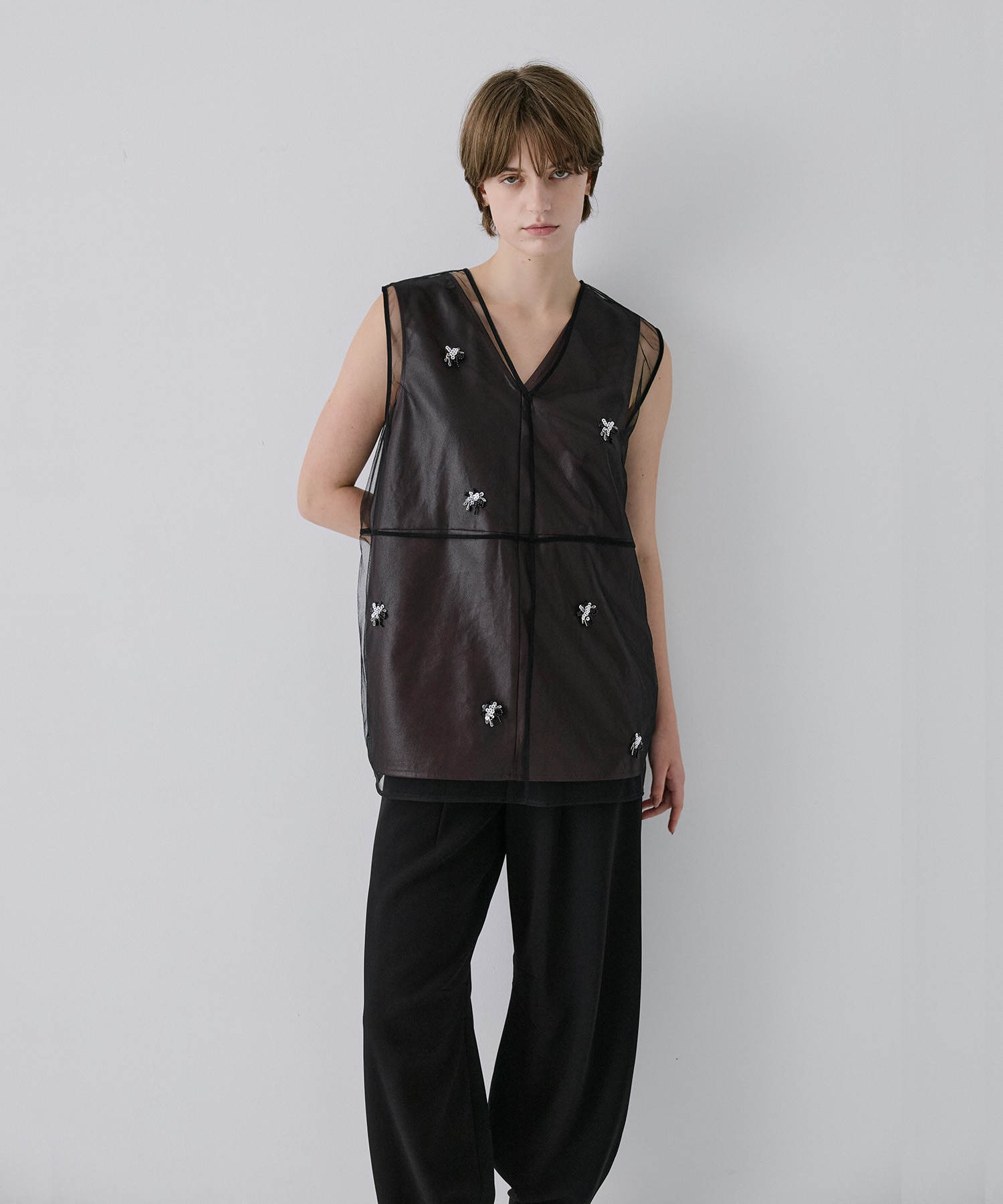 Tulle Motife Vest RITAN