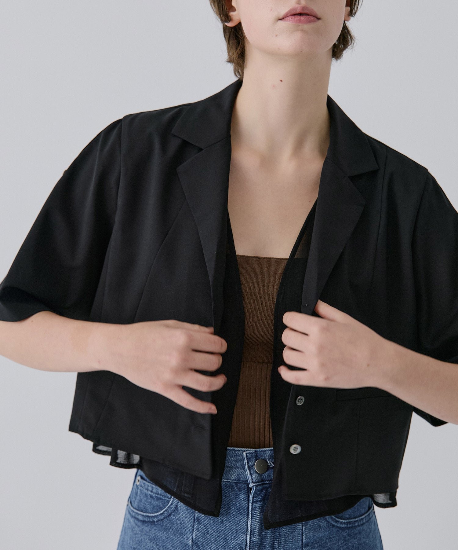 Open Collar Short  Shirts RITAN