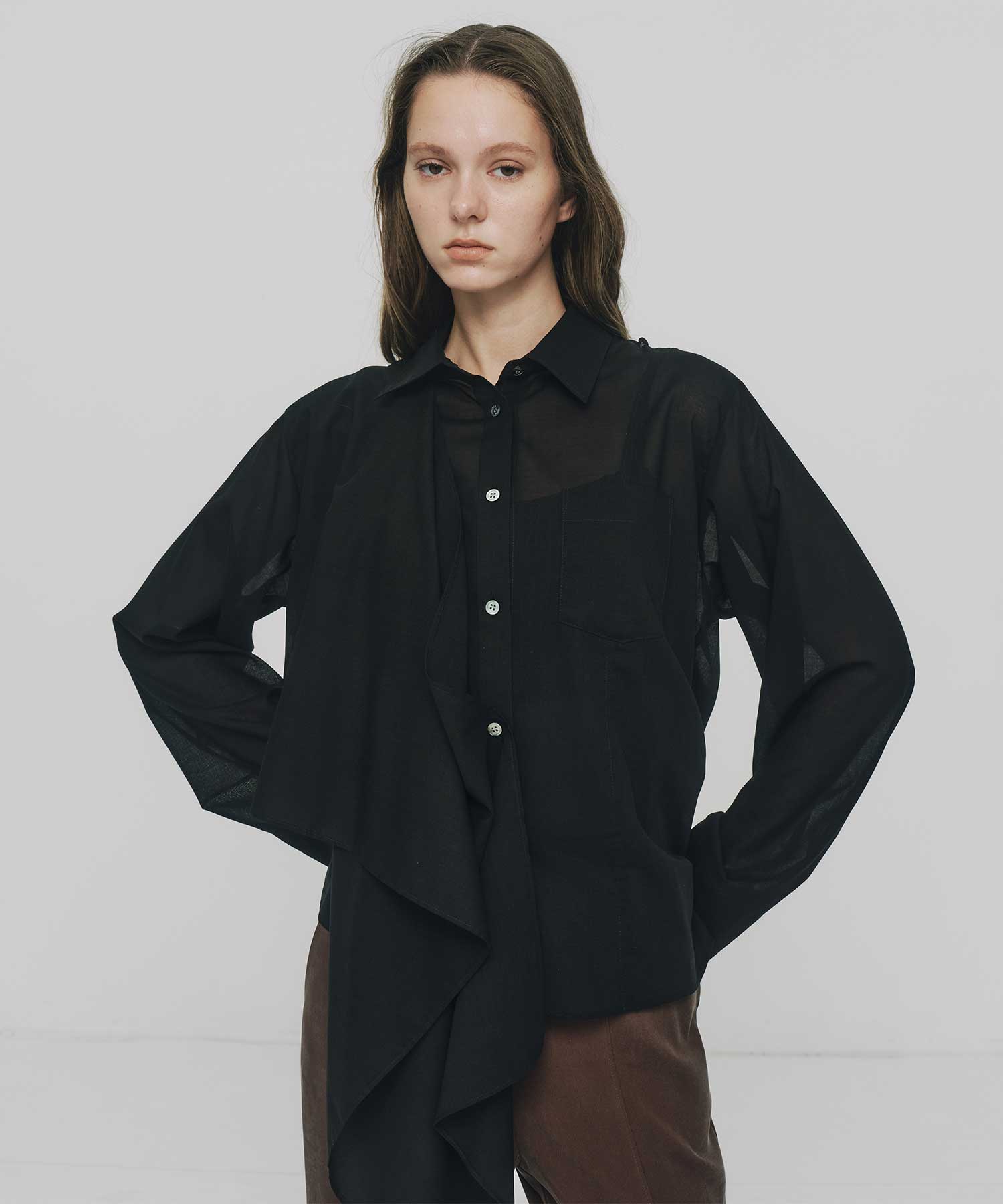 Asym Cape  Shirts RITAN