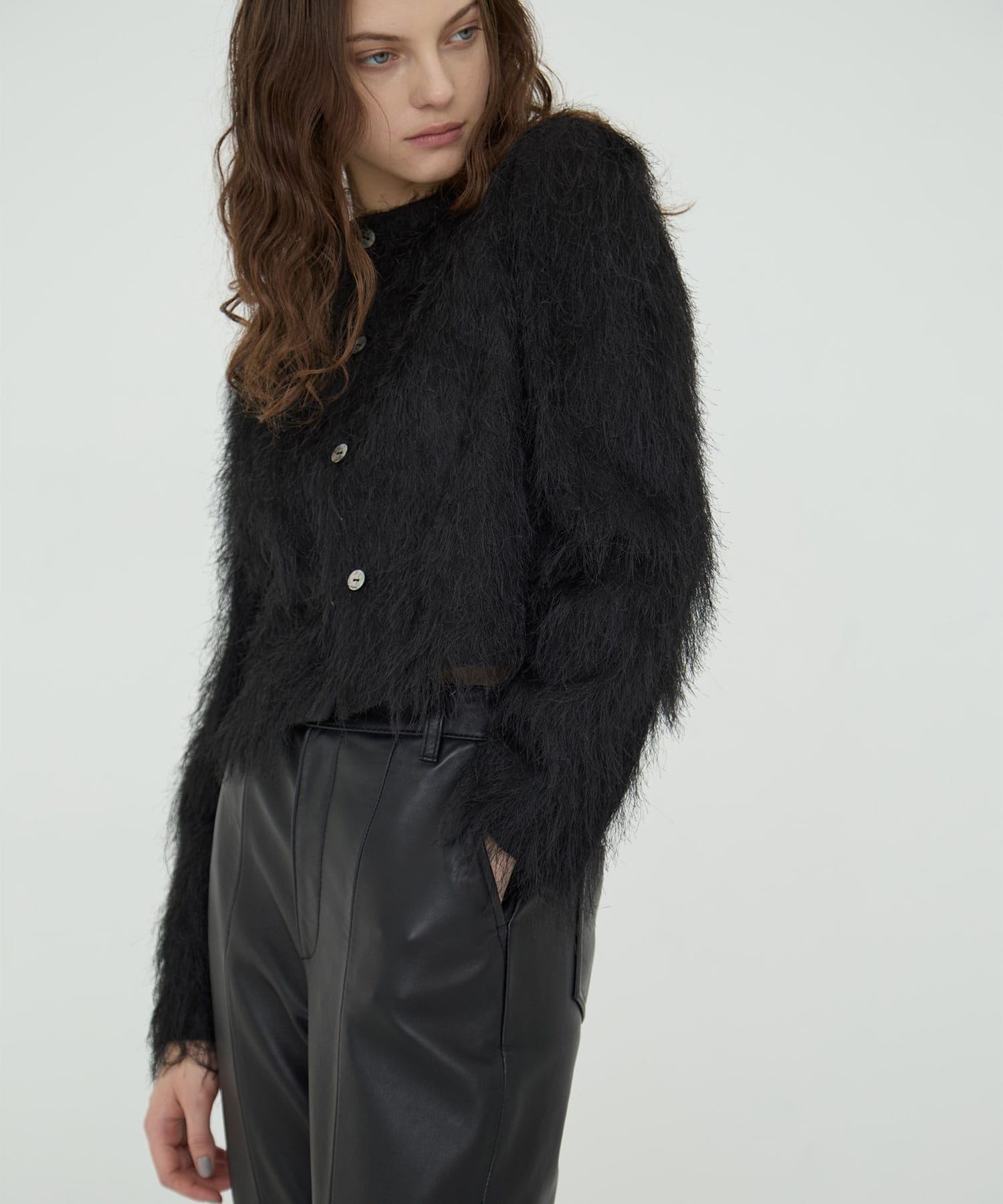 Shaggy Jacquard Tops RITAN