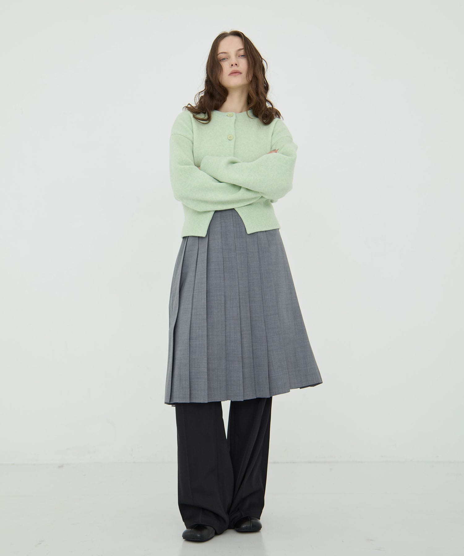Lap Pleats Skirt RITAN