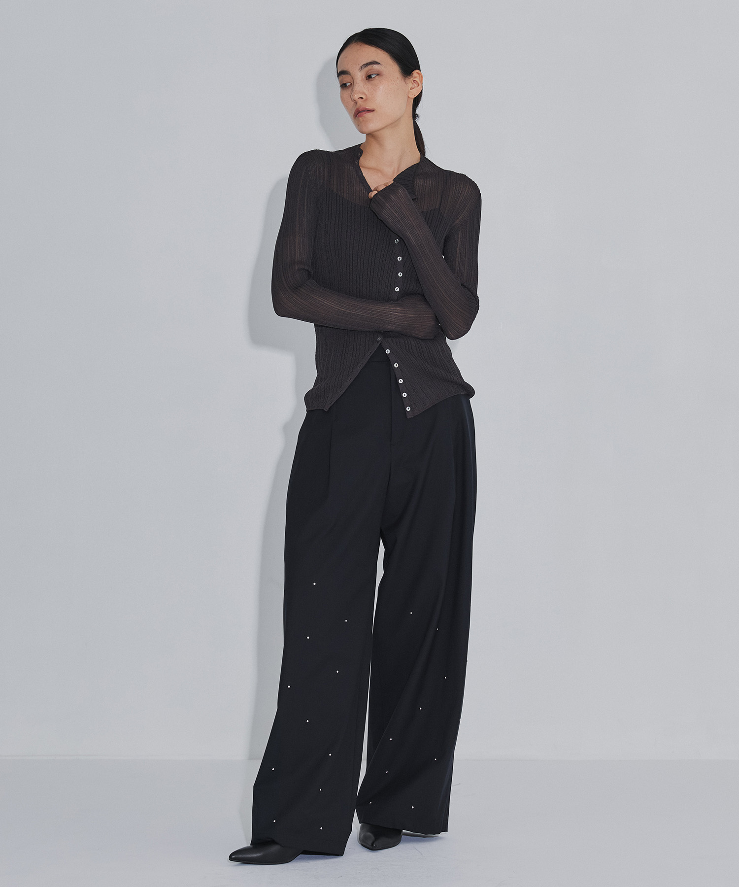 Sheer Arch Rib Knit RITAN