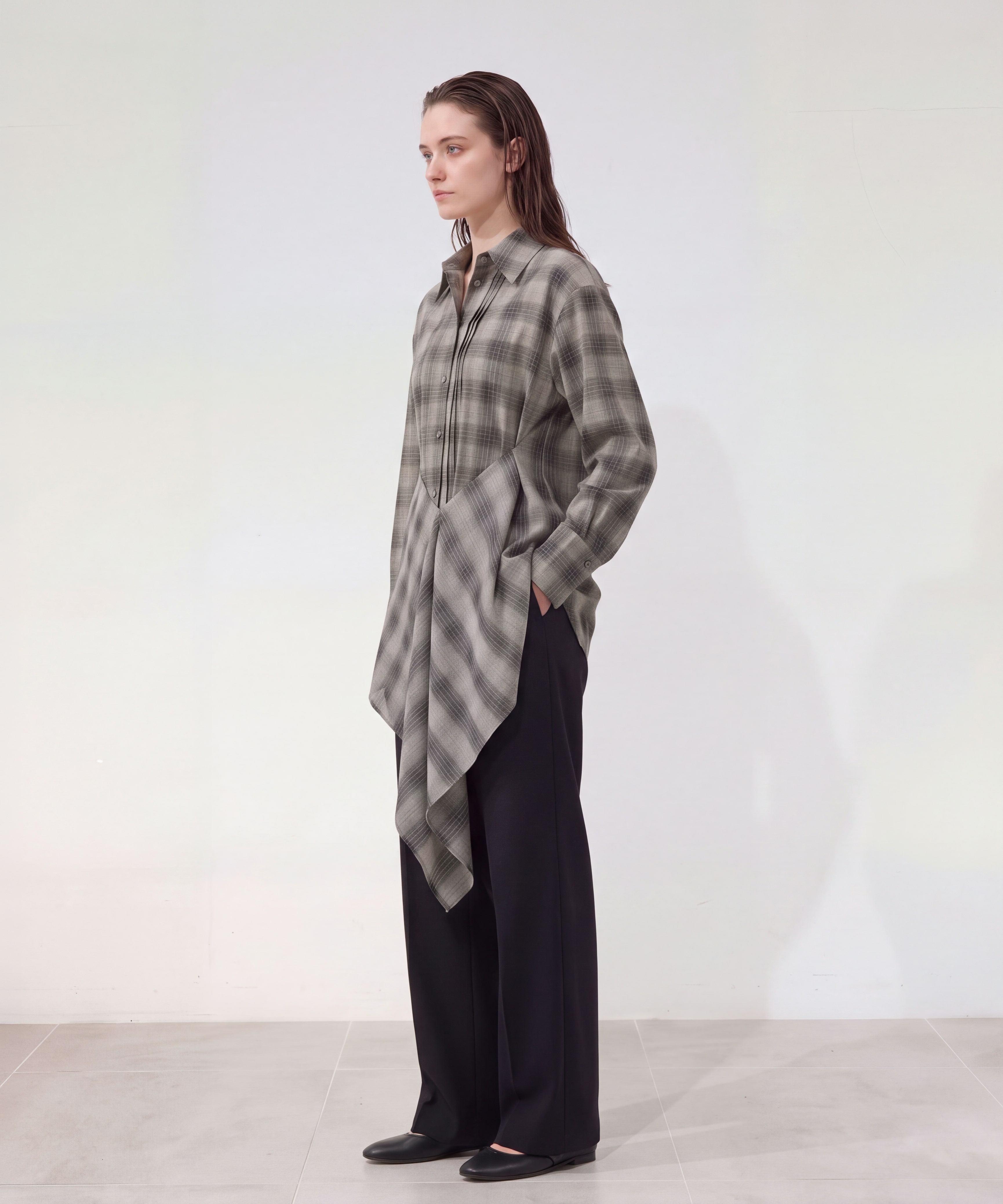 Waist-Tie Arrange Shirts RITAN