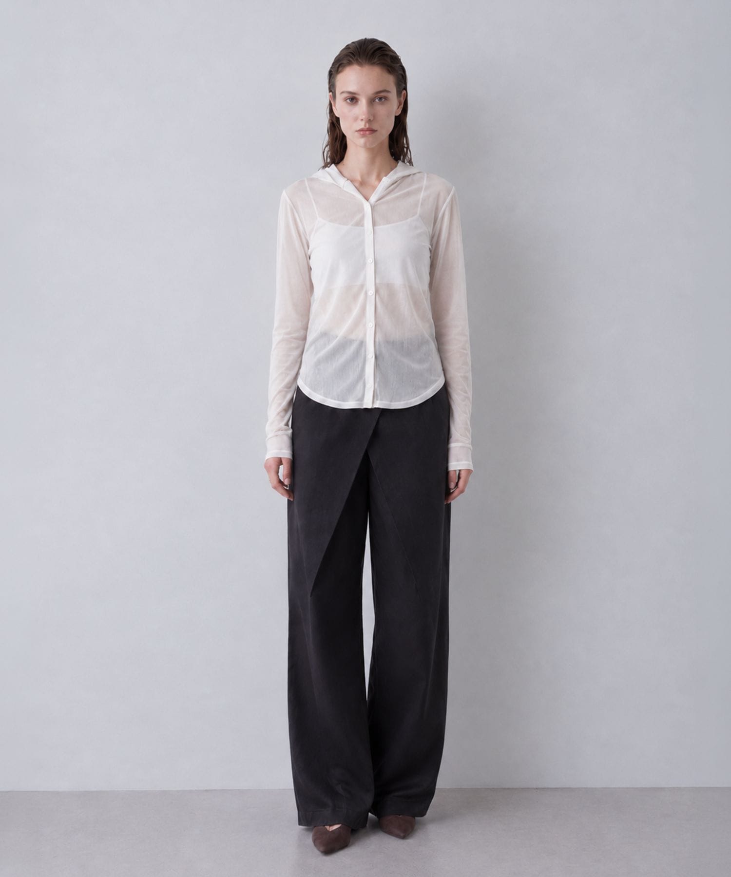 Velours Hoodie Cut Tops RITAN