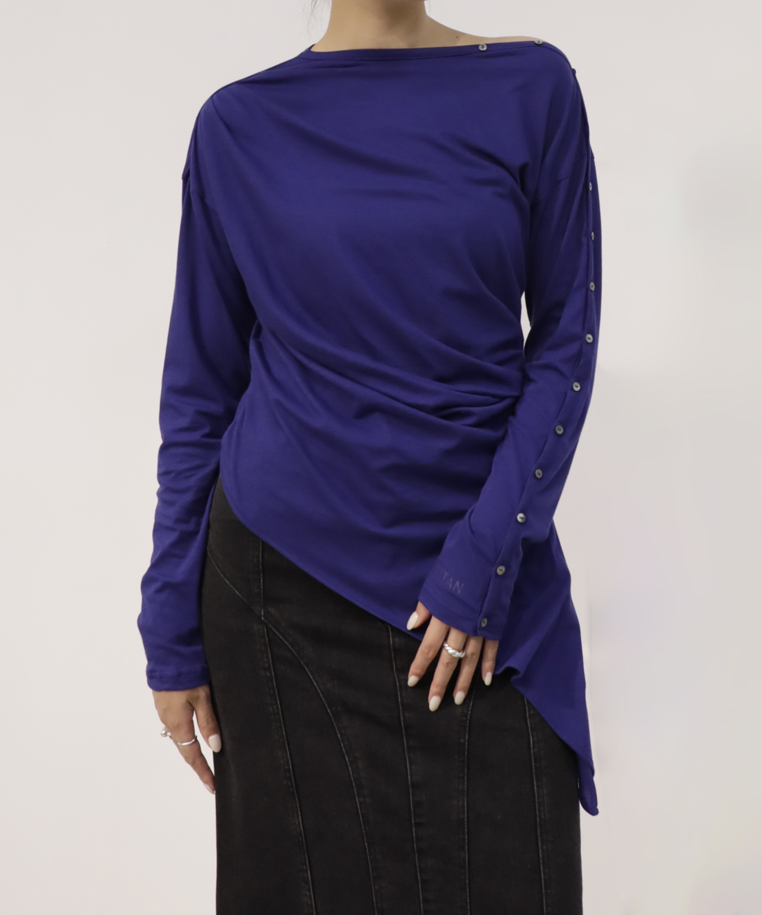 Cotton Cashmere Long Tee RITAN