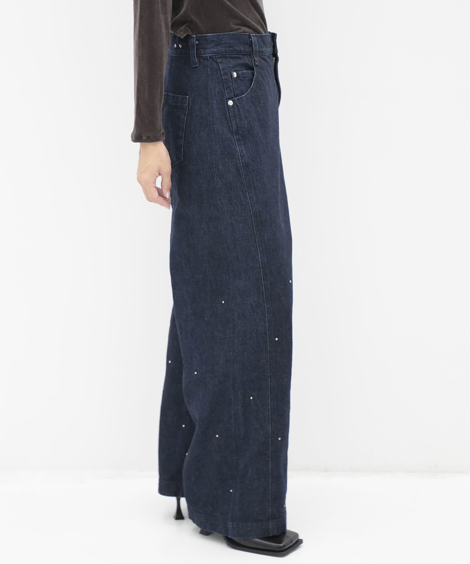Motif Denim Pants RITAN