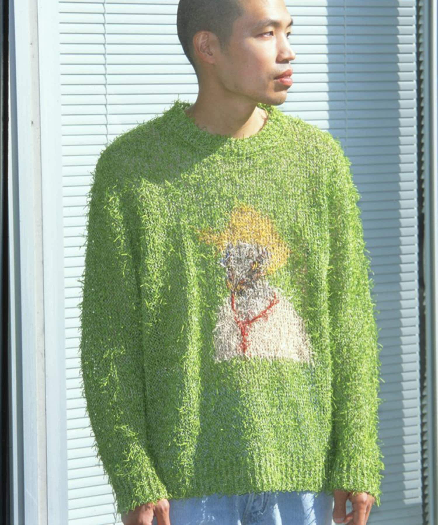 Summer Van Gogh Long Sleeve Top(2 GREEN): Kota Gushiken: MEN｜THE
