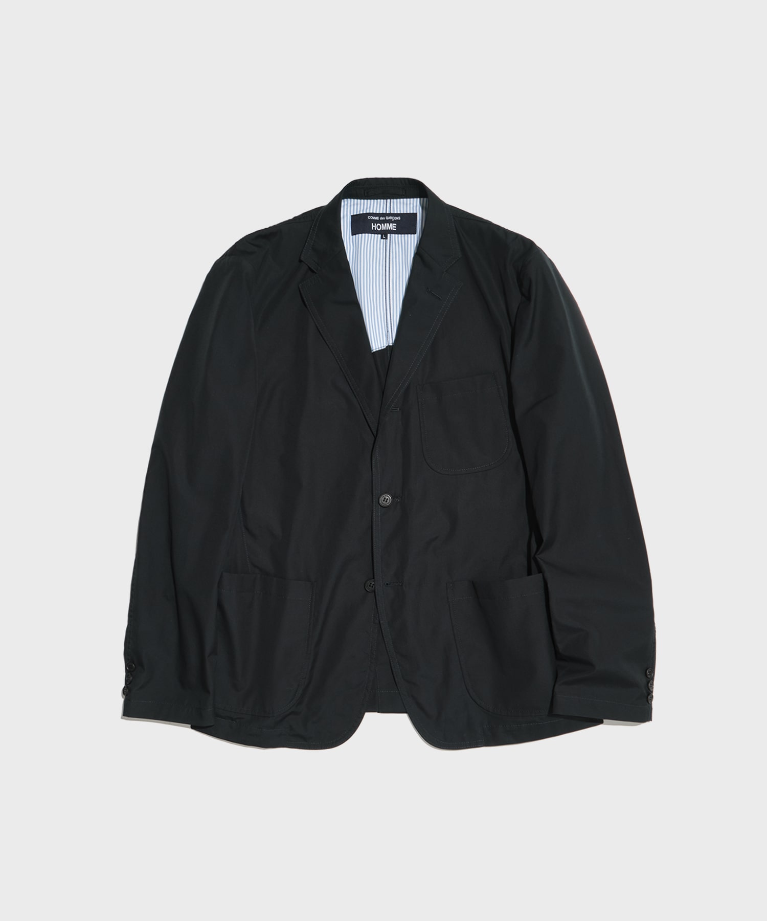 【コムデギャルソンオム】綿ブロード 2B Jacket COMME des GARCONS HOMME