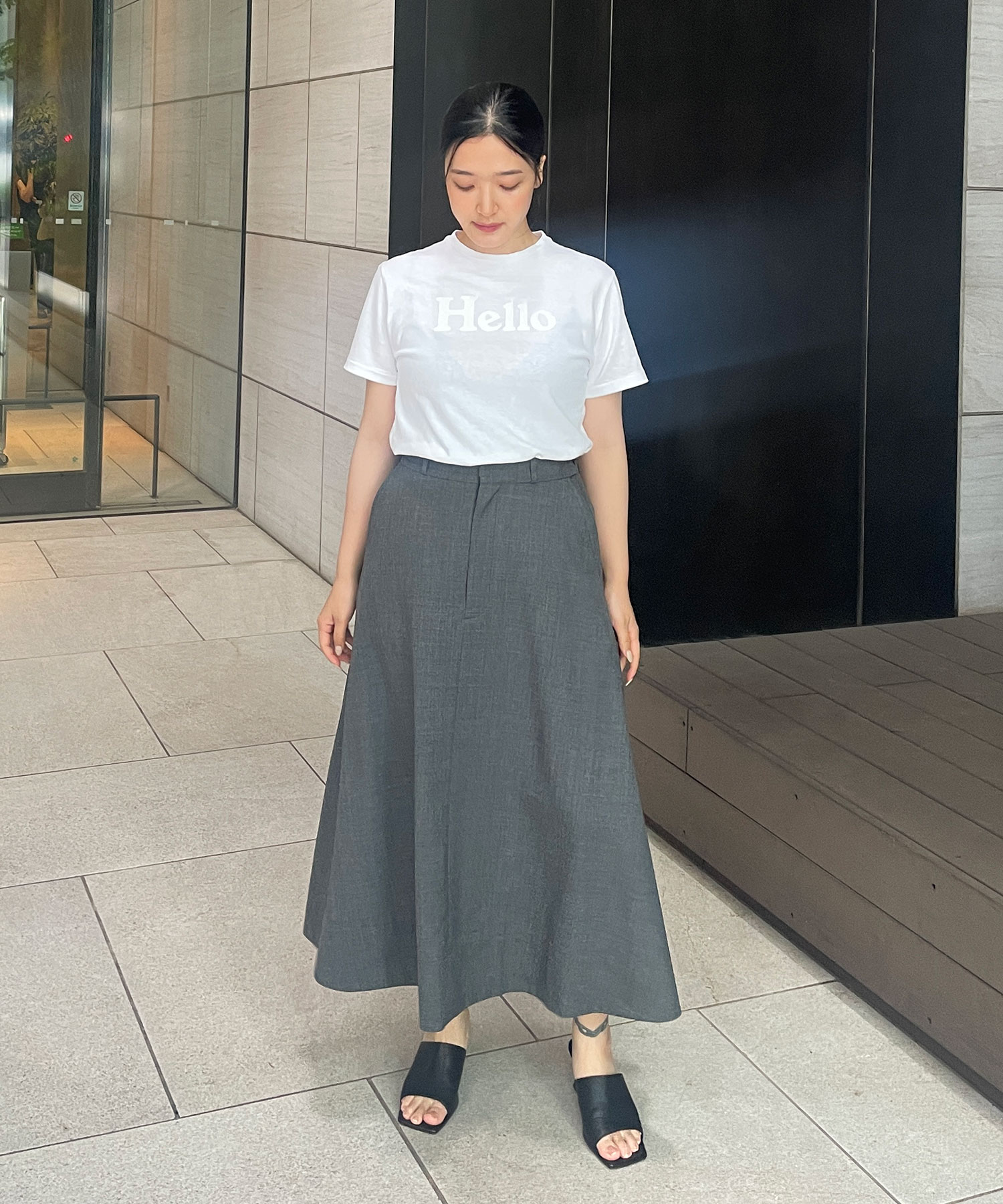 Light Washable Flare Skirt THE TOKYO