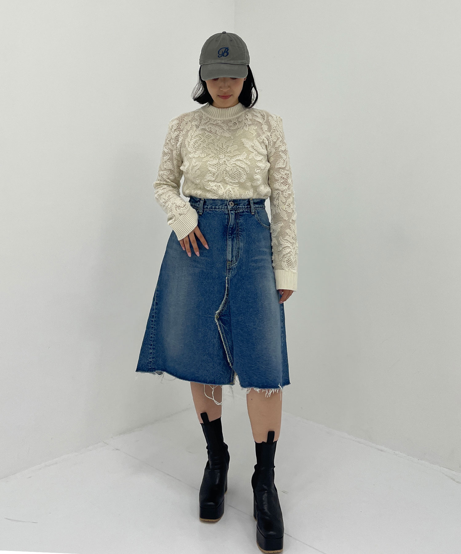 5POCKET REMAKE A-LINE SK DENIM MADISONBLUE