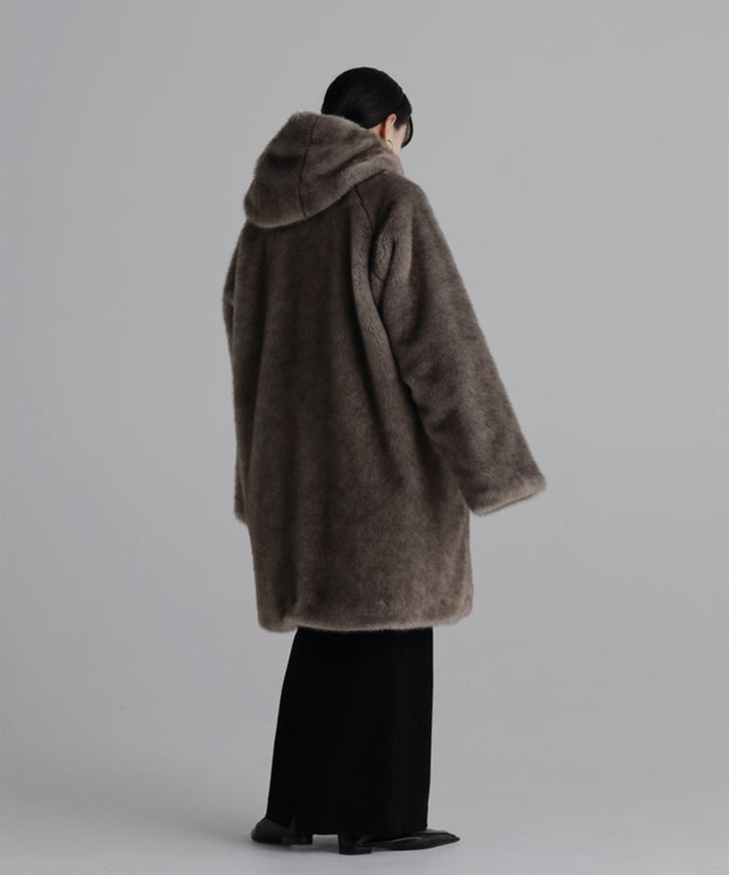 hoodie fur coat Louren