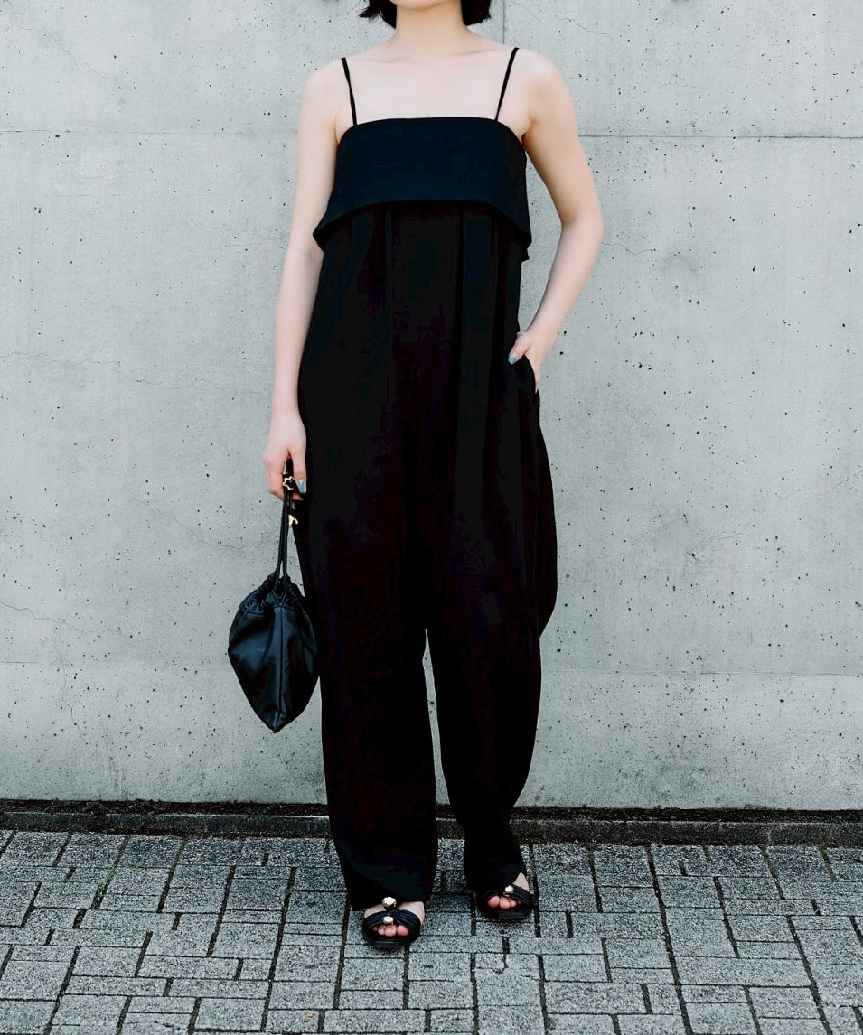 【WEB限定】back tie combinaison Louren