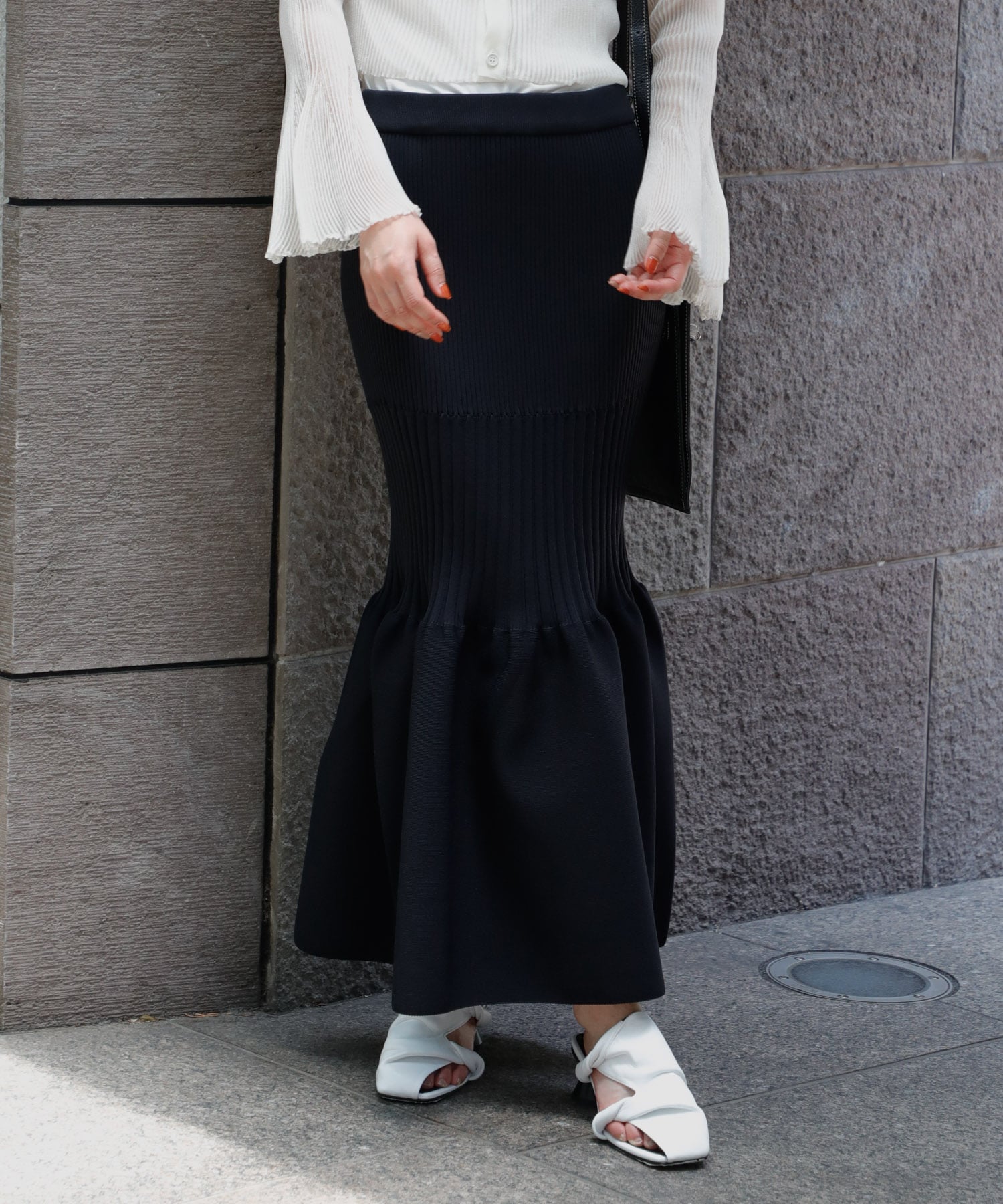 FLUTED MERMAID SKIRT CFCL