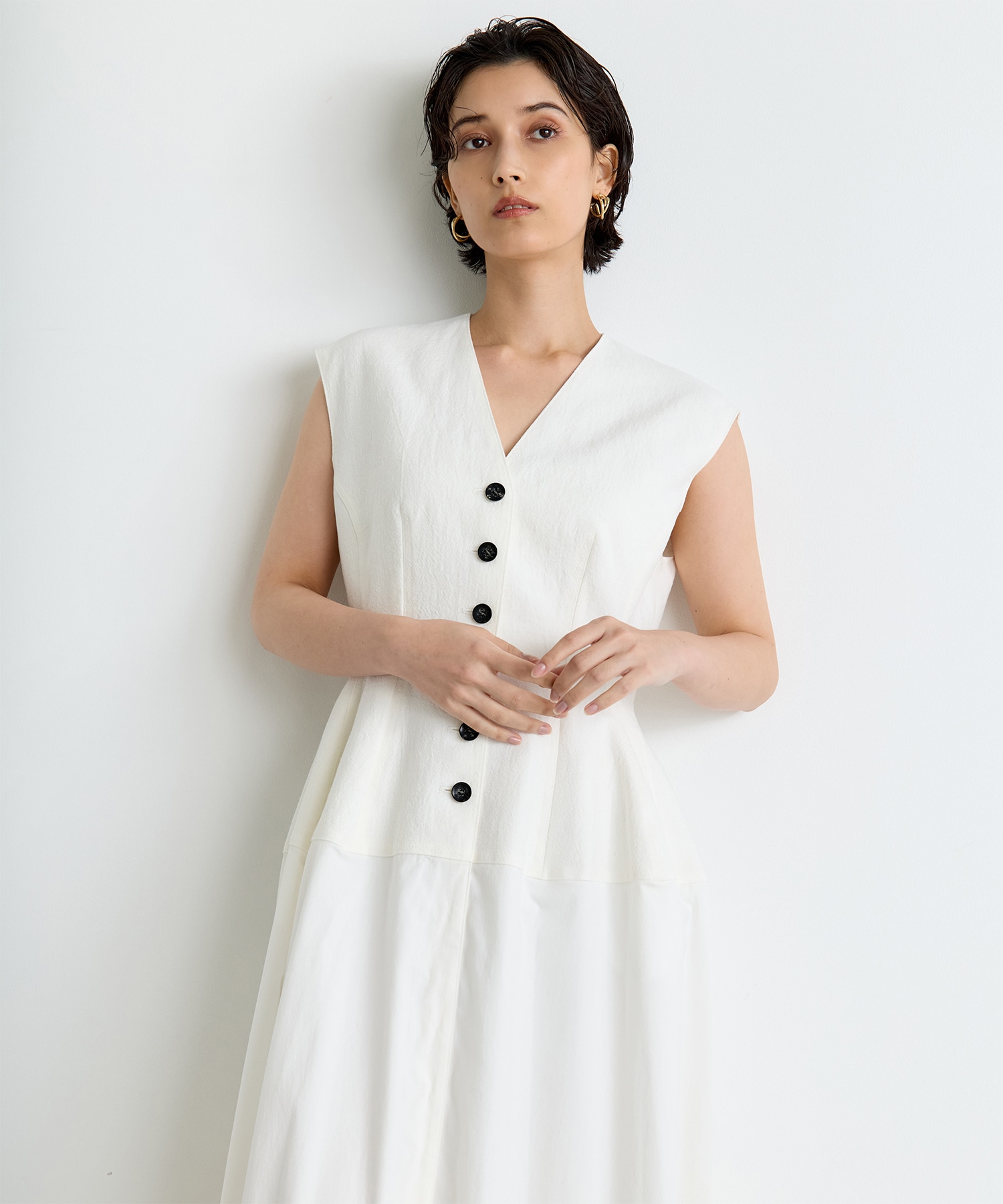 別注 Ilsa sleeveless dress AKIRANAKA