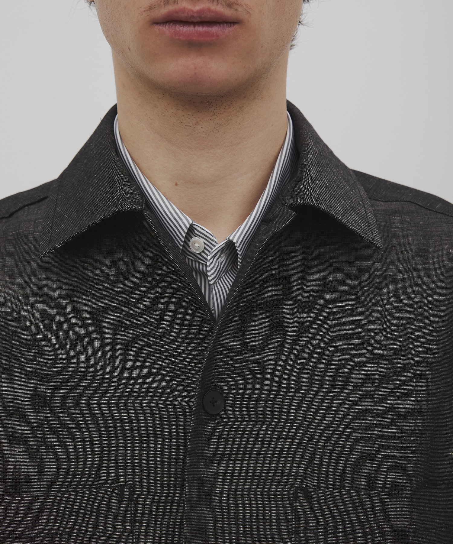 Hemp linen オーバーシャツ CITY TOKYO