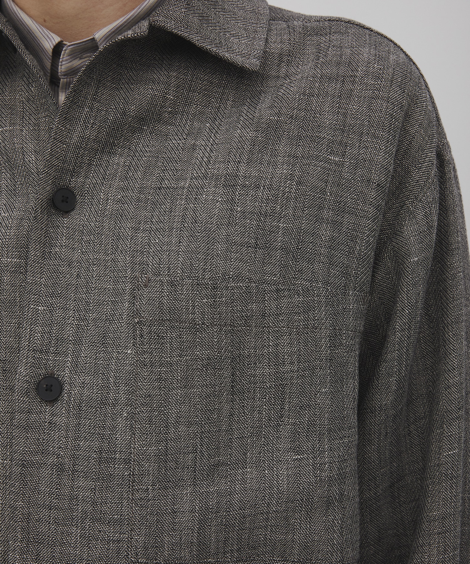 Hemp linen オーバーシャツ CITY TOKYO