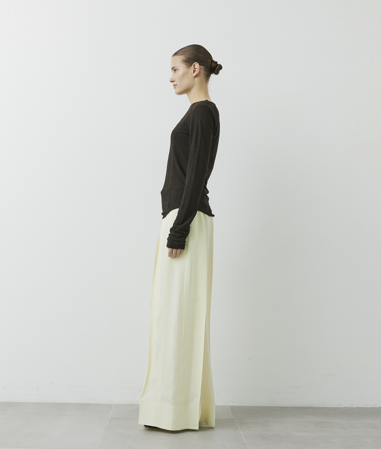 Jacquard Knit Long Tee CITY TOKYO