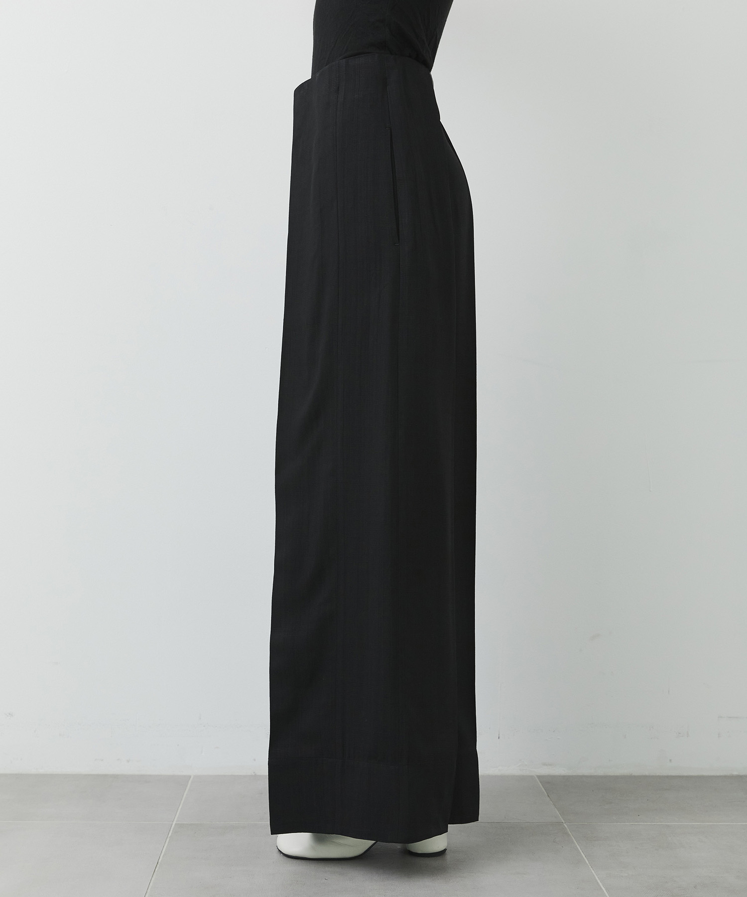 Viscose Twill Flare Trousers CITY TOKYO