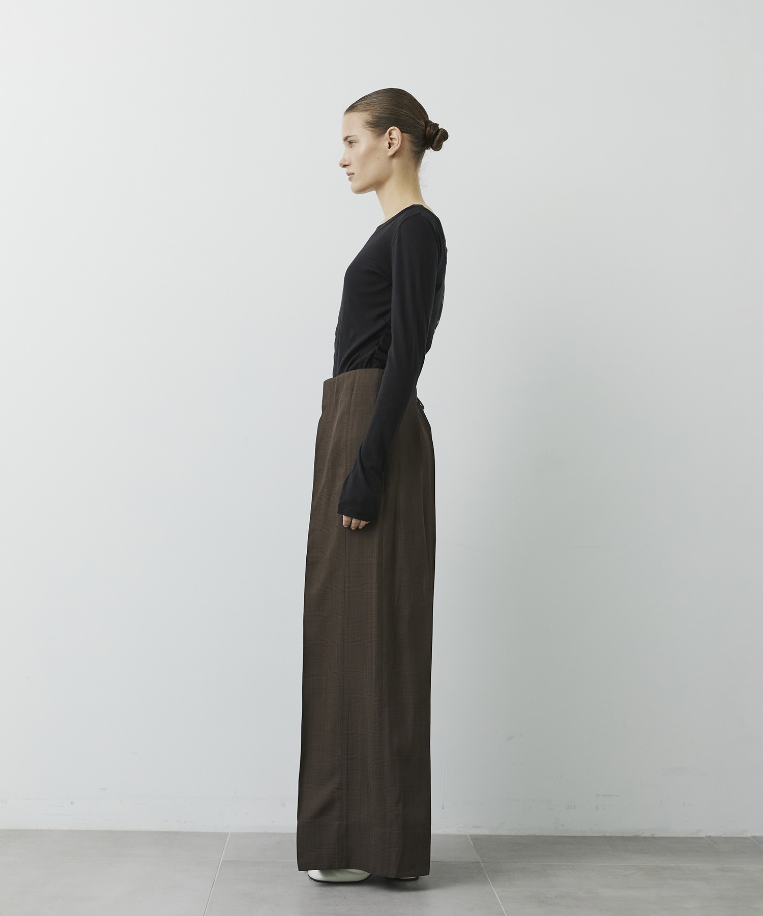 Viscose Twill Flare Trousers CITY TOKYO