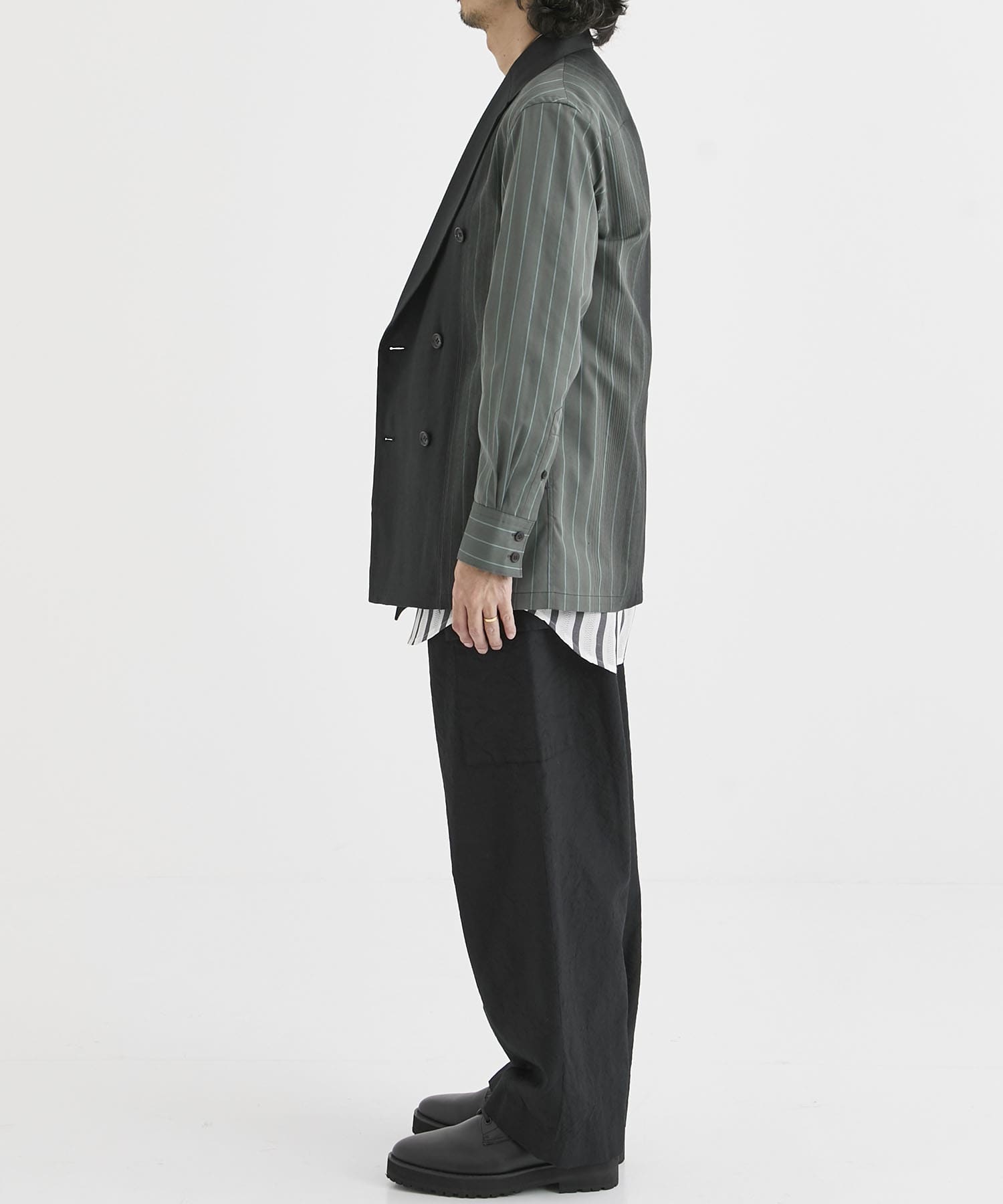 STRIPE JACKET→SHIRTS(1 BLACK): TAAKK: MEN｜THE TOKYO ONLINE STORE