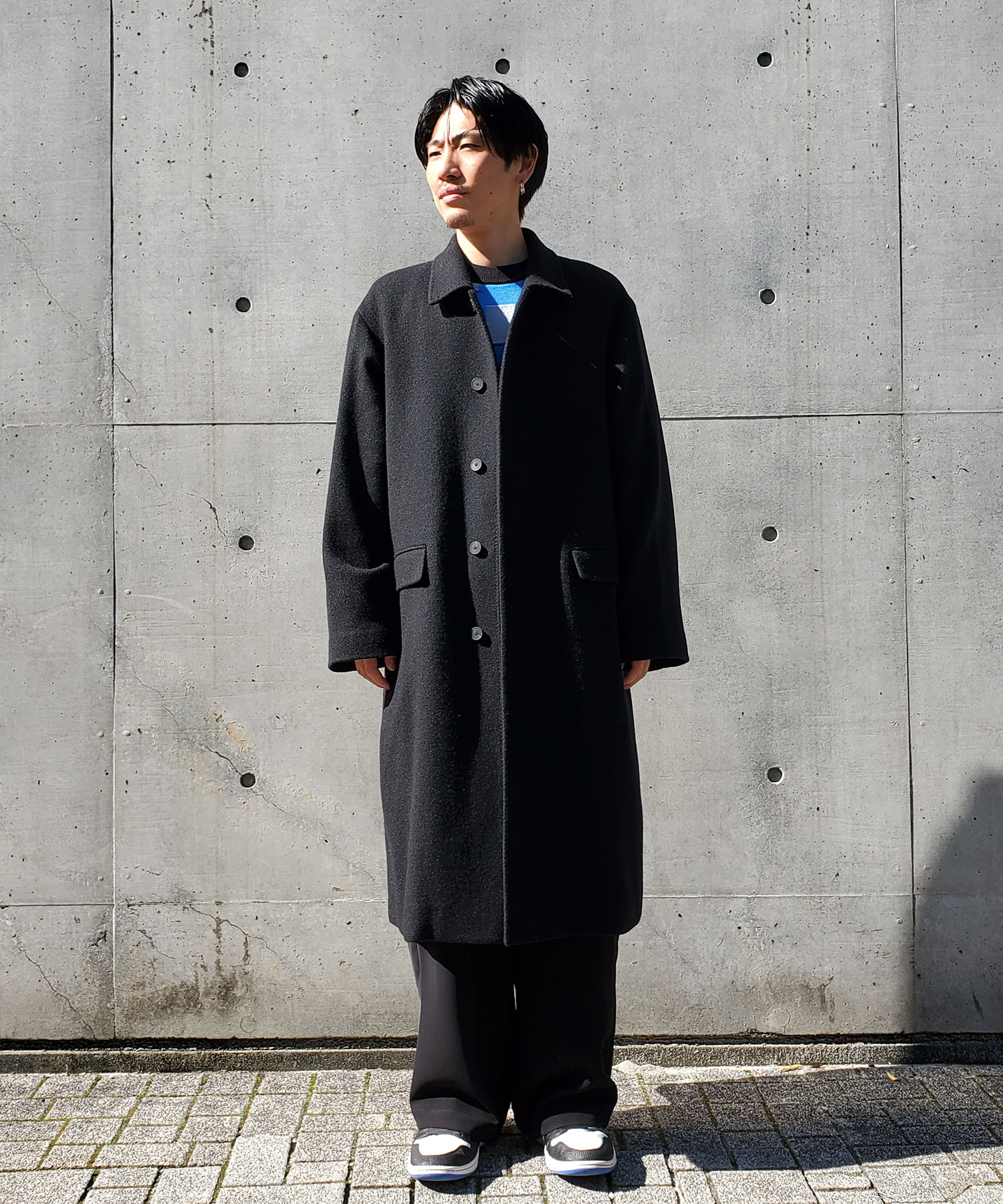 aton WASHED CASHMERE BALMACAAN COAT - ステンカラーコート