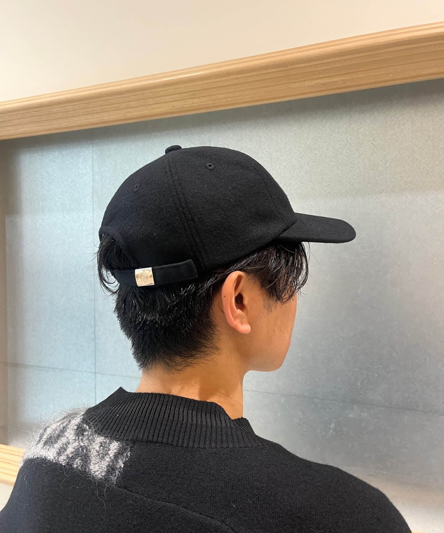 WOOL MELTON 6 PANEL CAP(FREE BLACK): KIJIMA TAKAYUKI: MEN｜THE