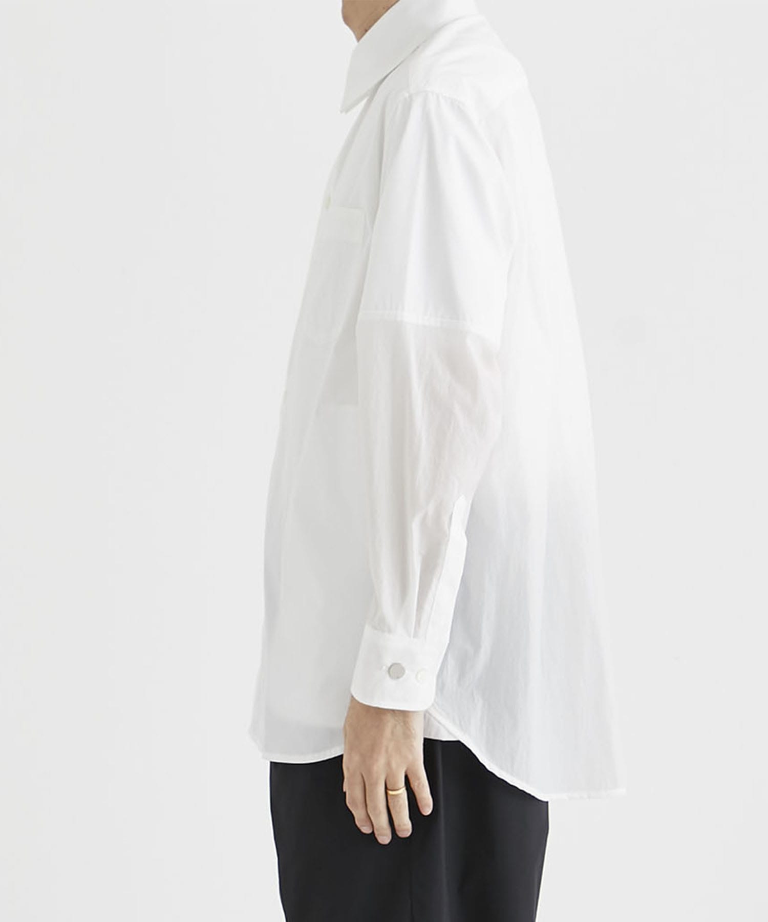 Sports Mixed Shirt (MID)(1 WHITE): th products: MEN｜THE TOKYO