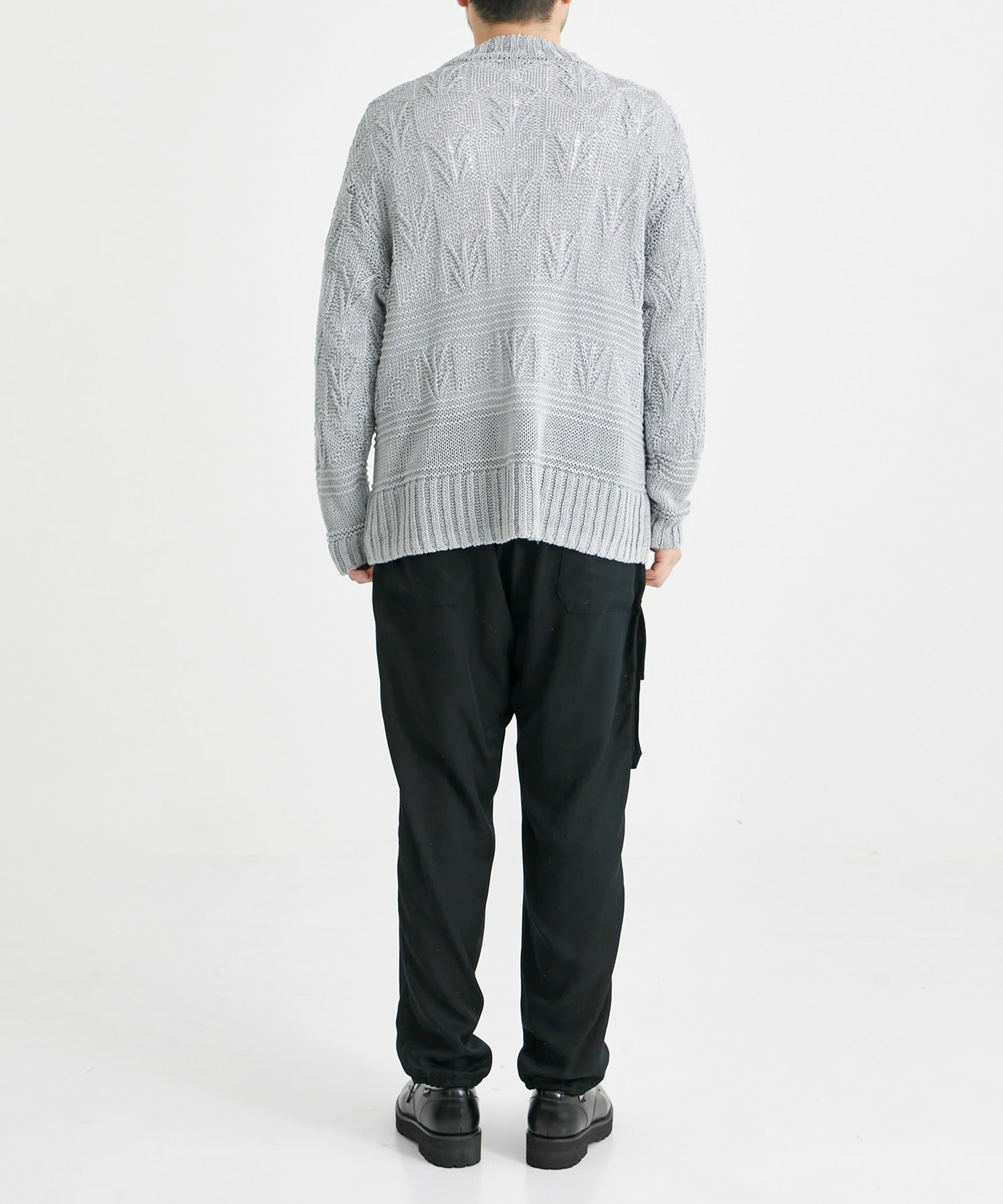 Linen fisherman Knit(1 GREY): th products: MEN｜THE TOKYO ONLINE STORE