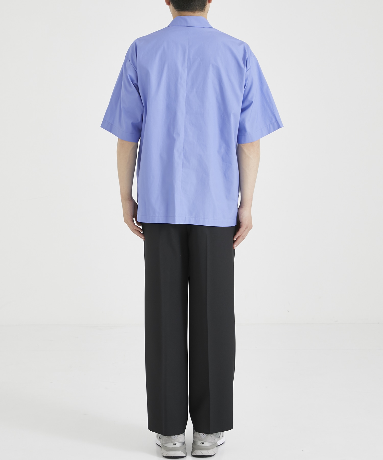 SUVIN BROAD OVERSIZED S/S SHIRT(2 SAX BLUE): ATON: MEN｜THE TOKYO