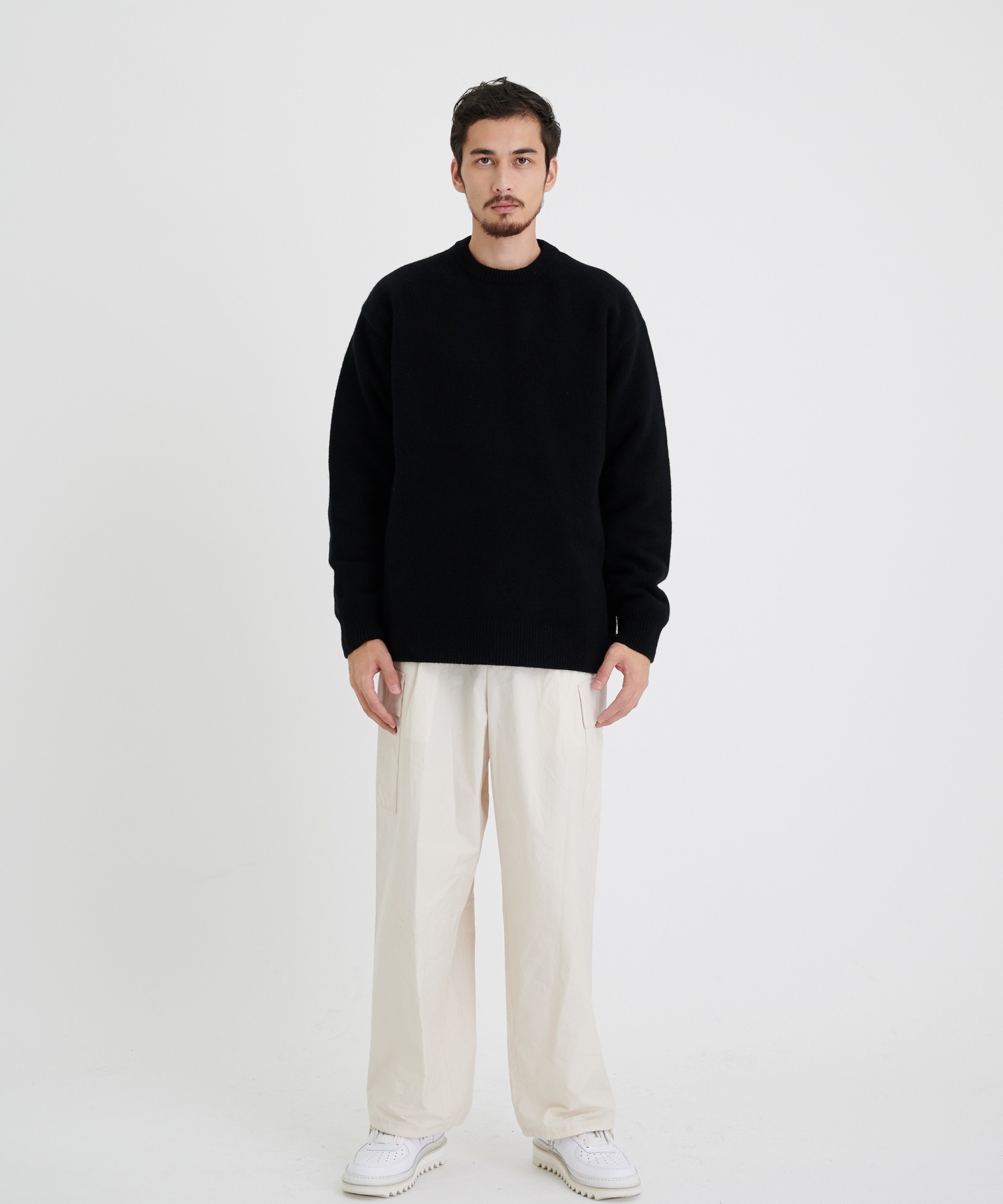 別注 COOMA LAMBS WOOL KNIT PO ATON