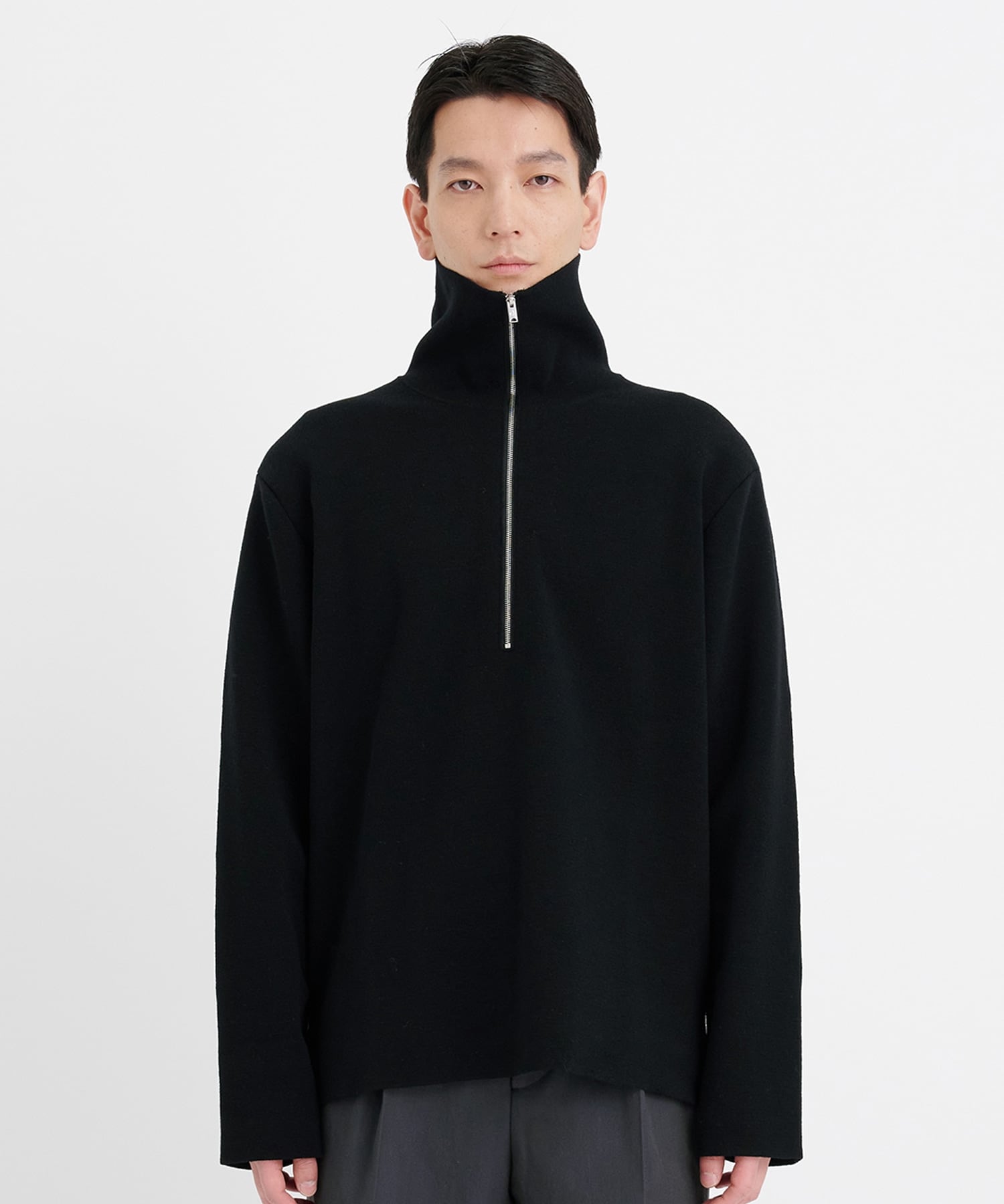Big Collar Half Zip Sweater THE TOKYO