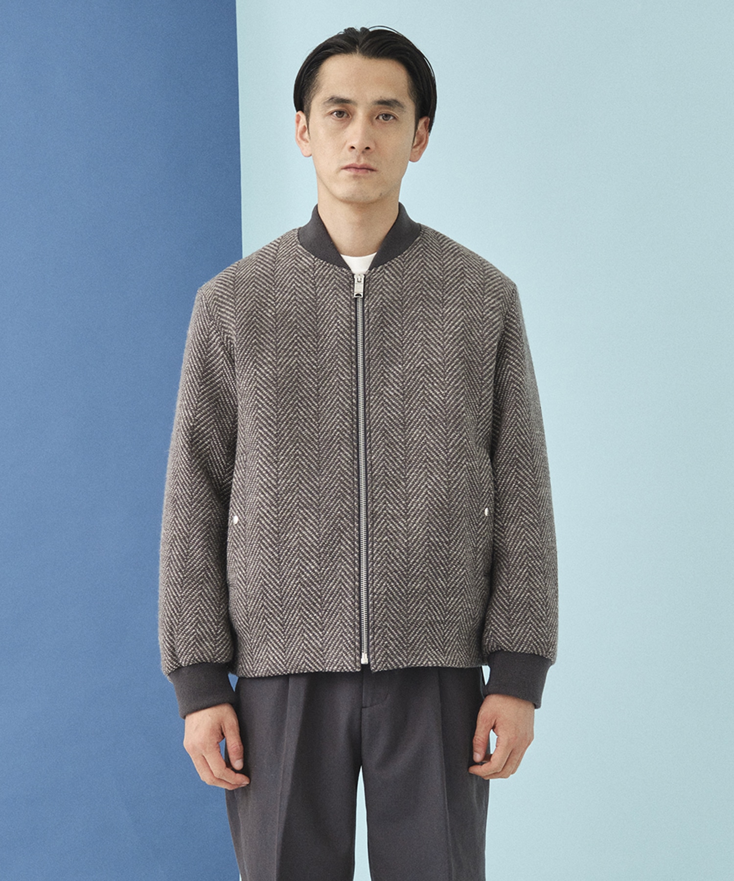 Airy Tweed Cocoon Blouson THE TOKYO